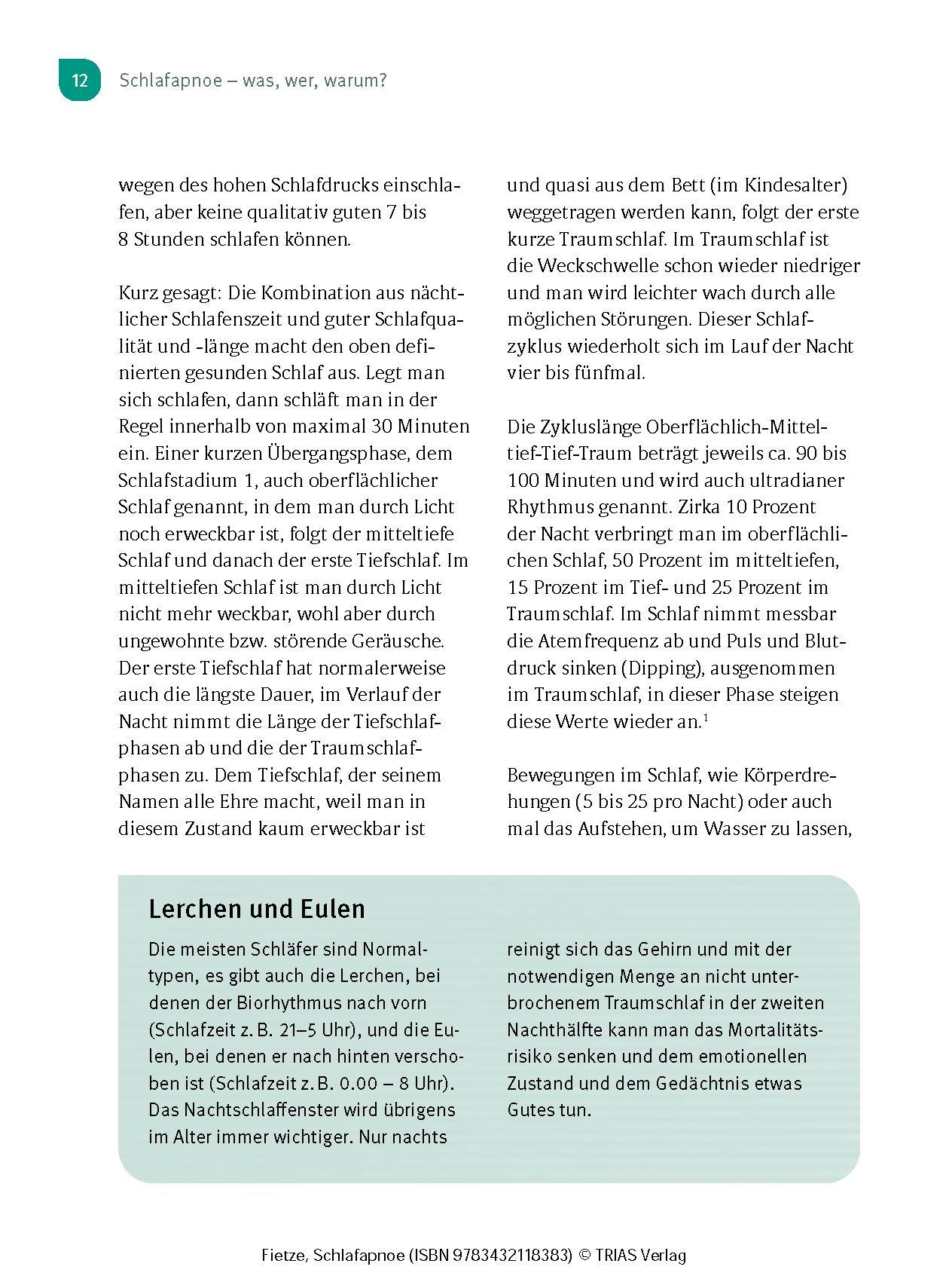 Beispielinhalt (Bild) Schlafapnoe