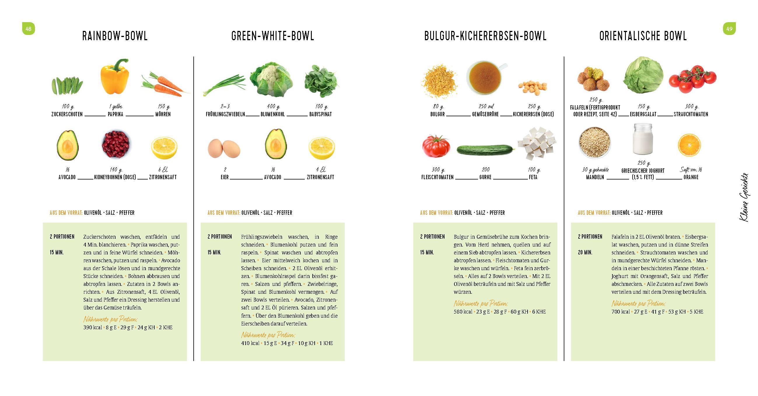 Beispielinhalt (Bild) Das einfachste Diabetes-Kochbuch aller Zeiten
