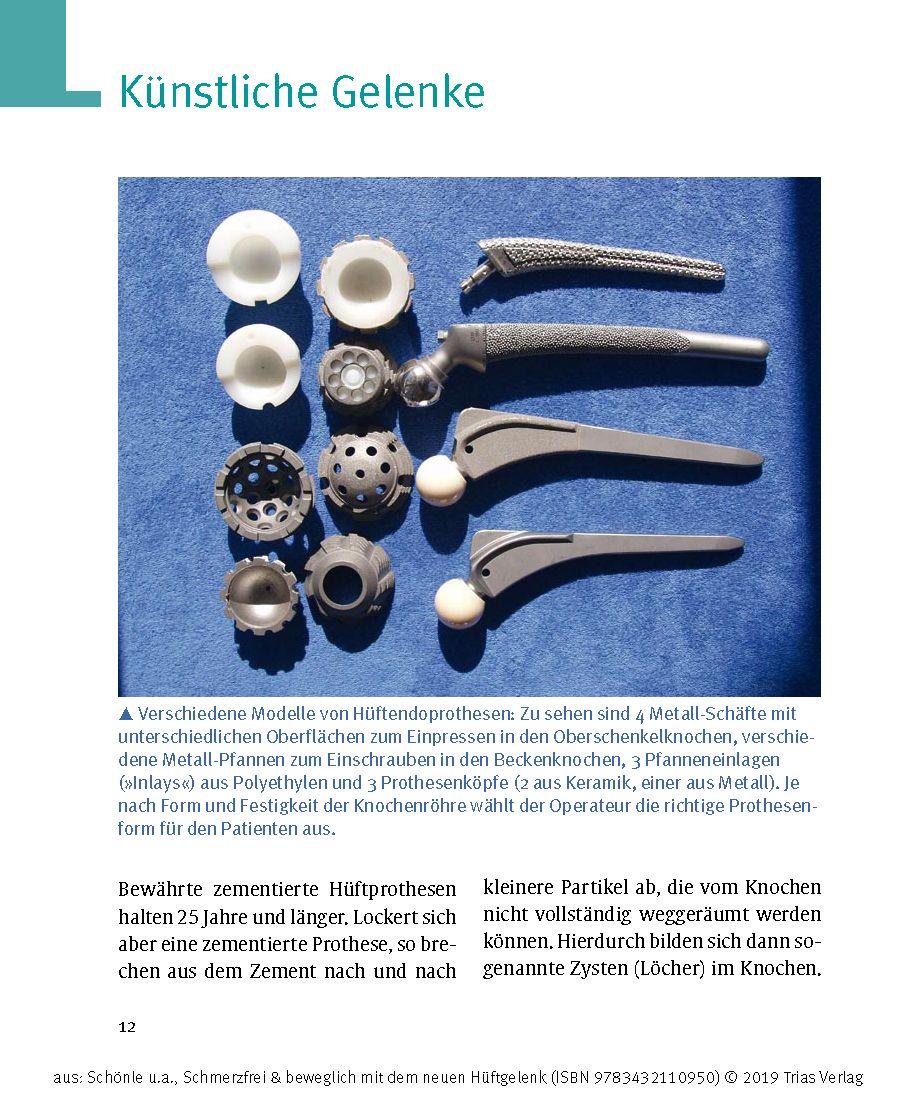 Beispielinhalt (Bild) Schmerzfrei & beweglich mit dem neuen Hüftgelenk