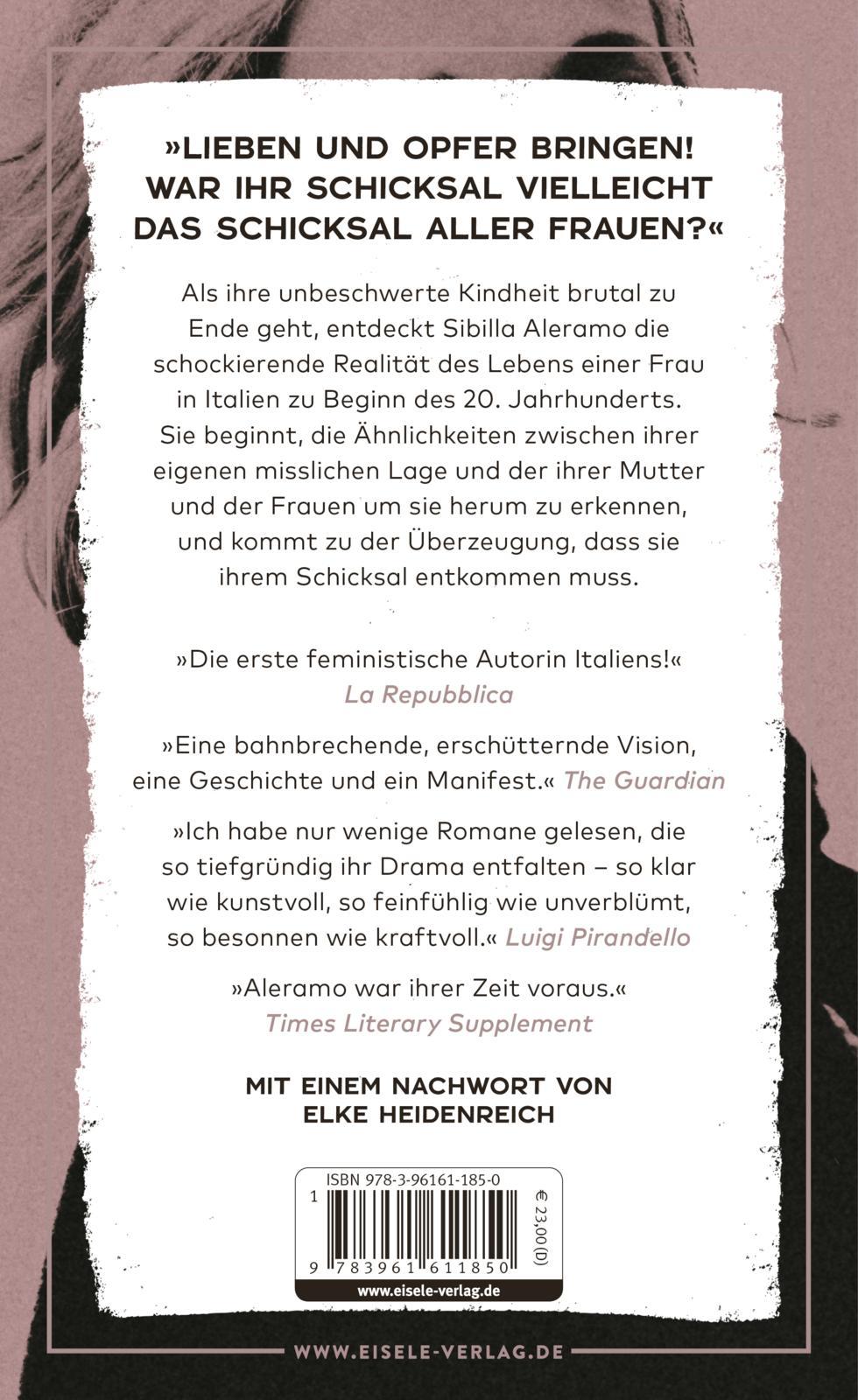 Rückseitencover Eine Frau