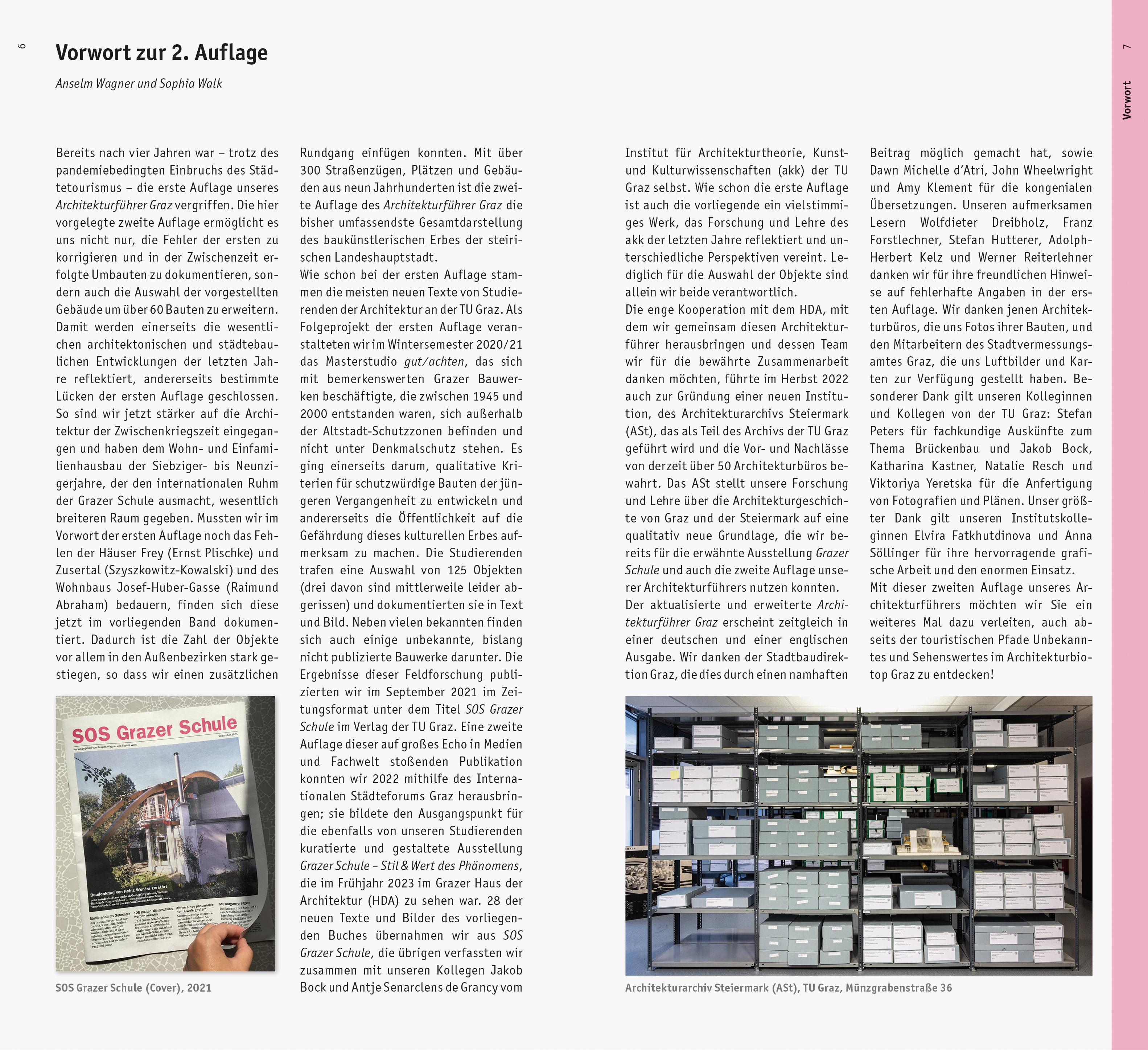 Beispielinhalt (Bild) Graz. Architekturführer