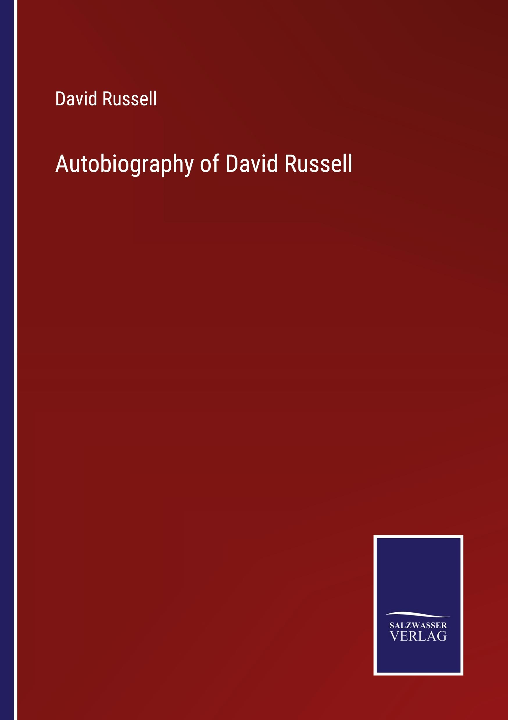 Vorderes Coverbild Autobiography of David Russell