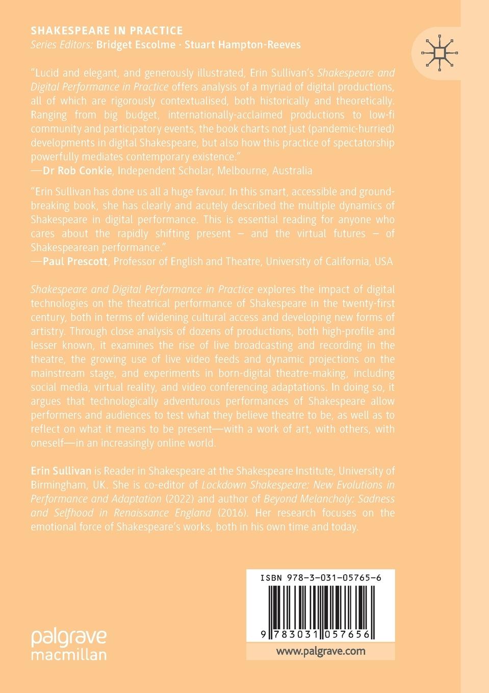 Rückseitencover Shakespeare and Digital Performance in Practice