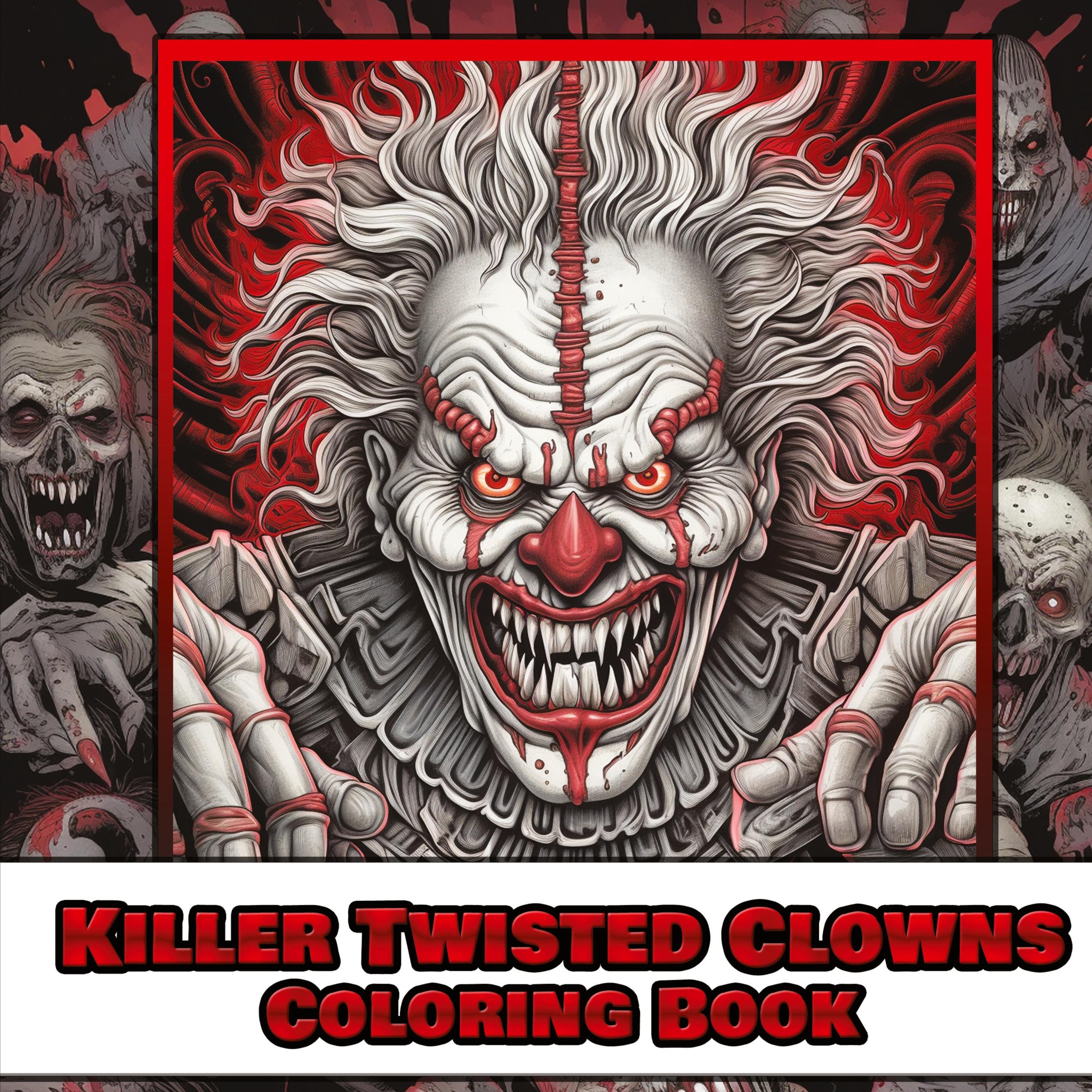 Vorderes Coverbild Killer twisted clown coloring book