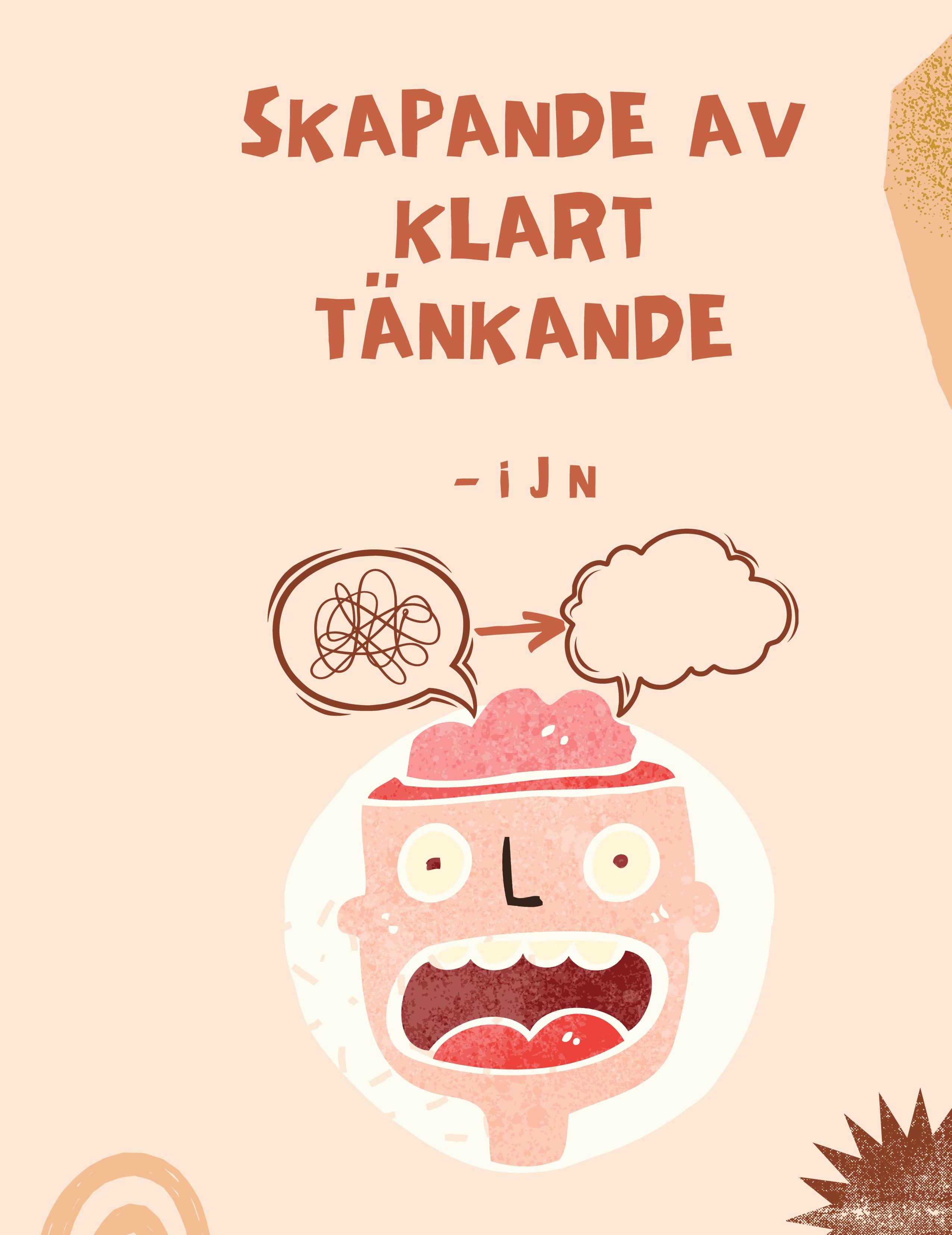 Vorderes Coverbild Skapande av klart tänkande