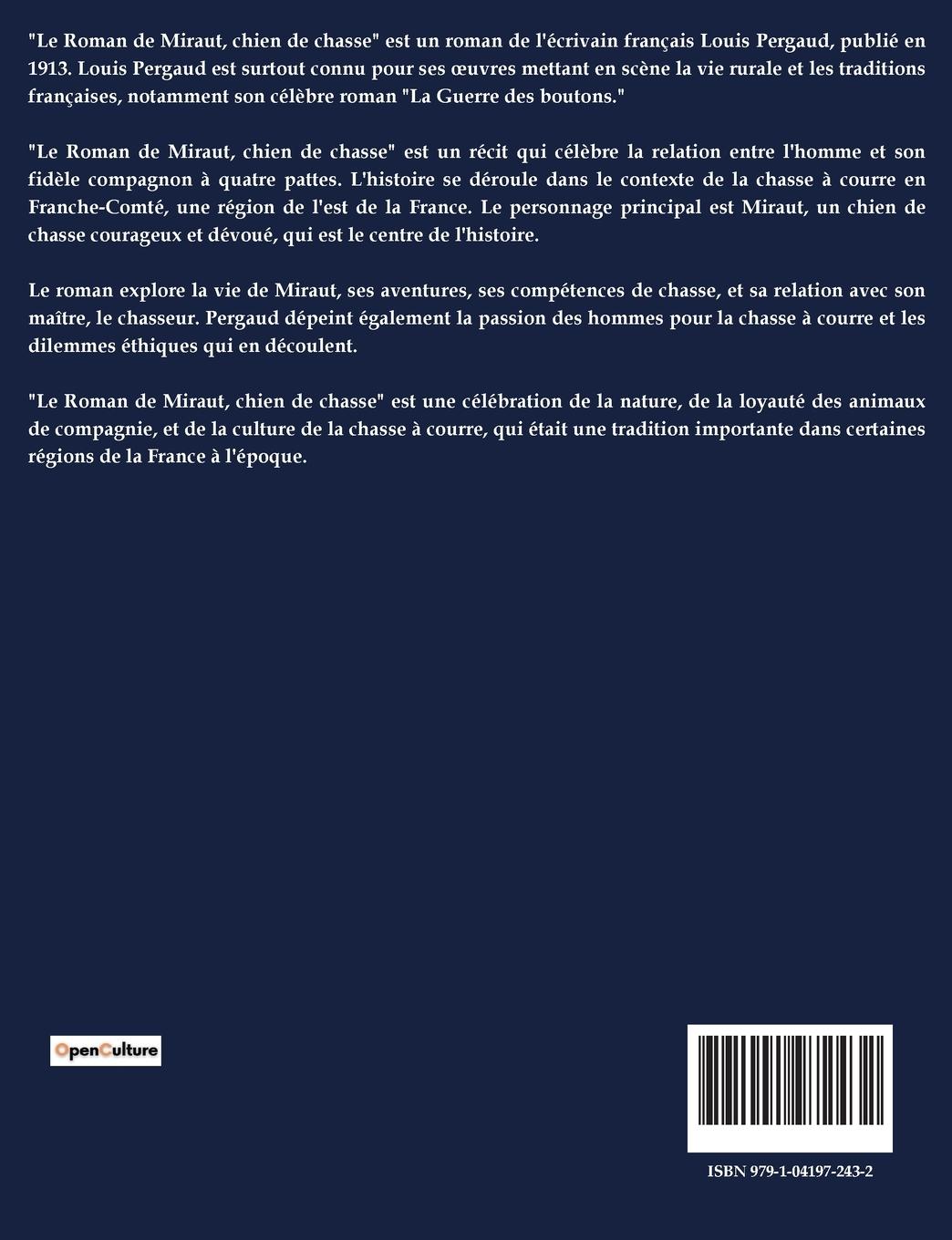 Rückseitencover LE ROMAN DE MIRAUT CHIEN DE CHASSE