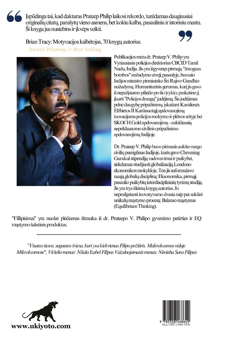 Rückseitencover FILIPIZMAS 3333 AUK¿¿IAUSIAS PAPILDINTI SAVO GYVENIM¿