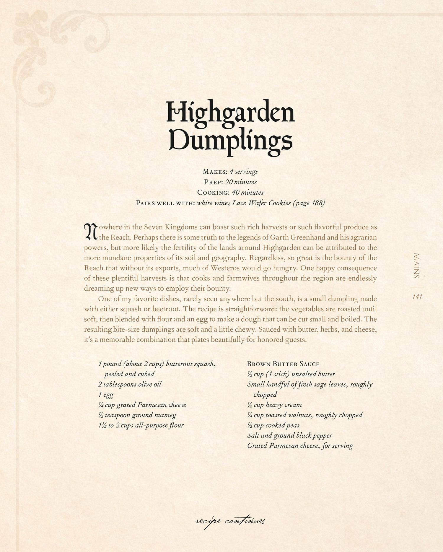 Beispielinhalt (Bild) The Official Game of Thrones Cookbook