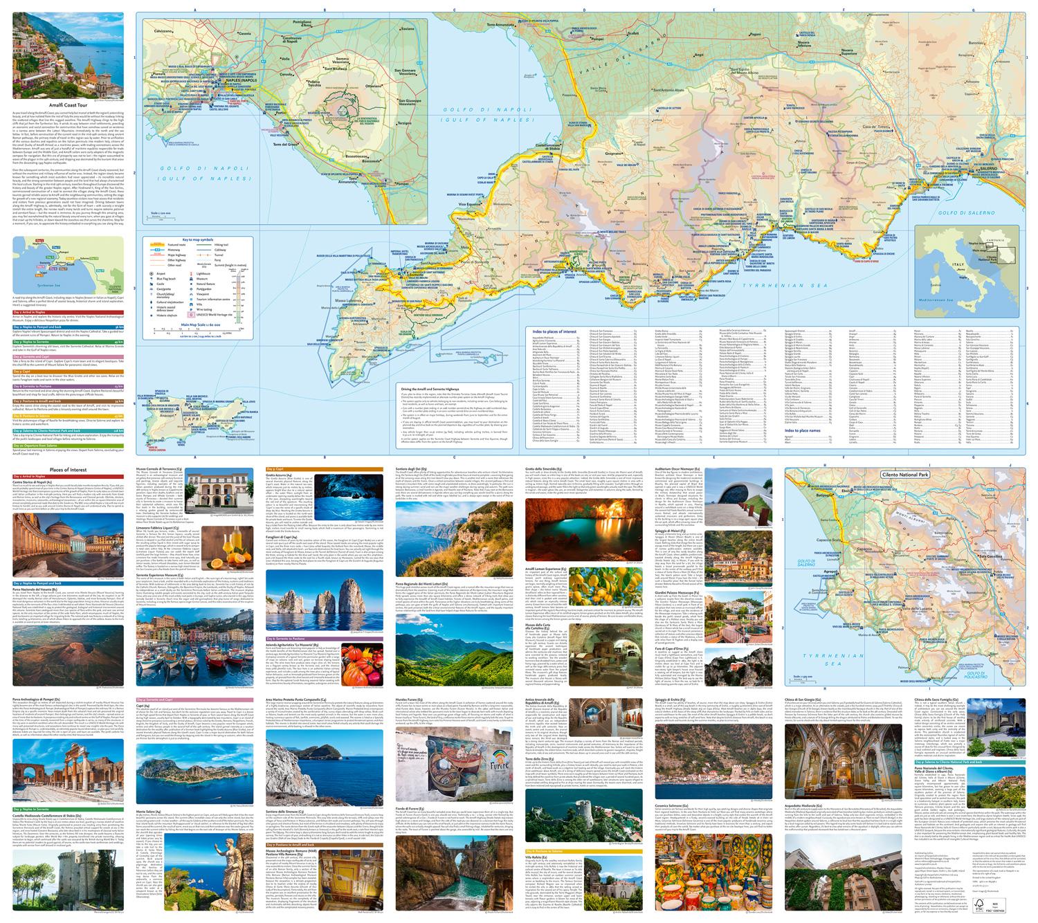 Beispielinhalt (Bild) Amalfi Coast Touring Map