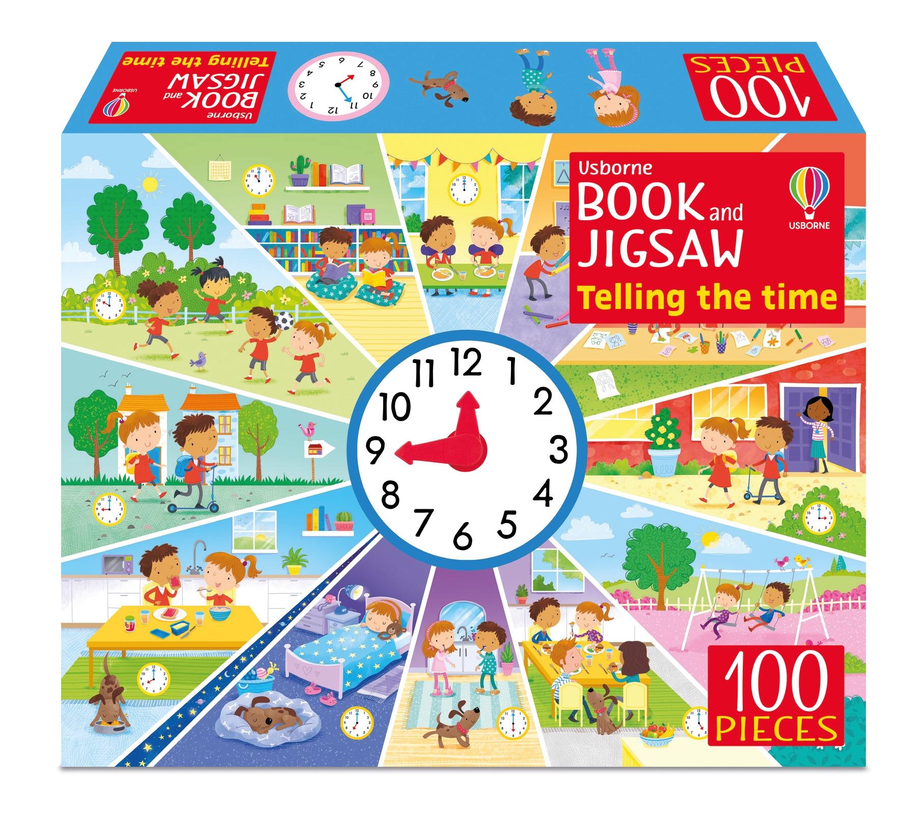 Vorderes Coverbild Usborne Book and Jigsaw Telling the Time