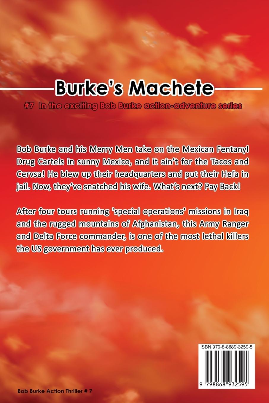 Rückseitencover Burke's Machete, Bob Burke Action Thriller #7
