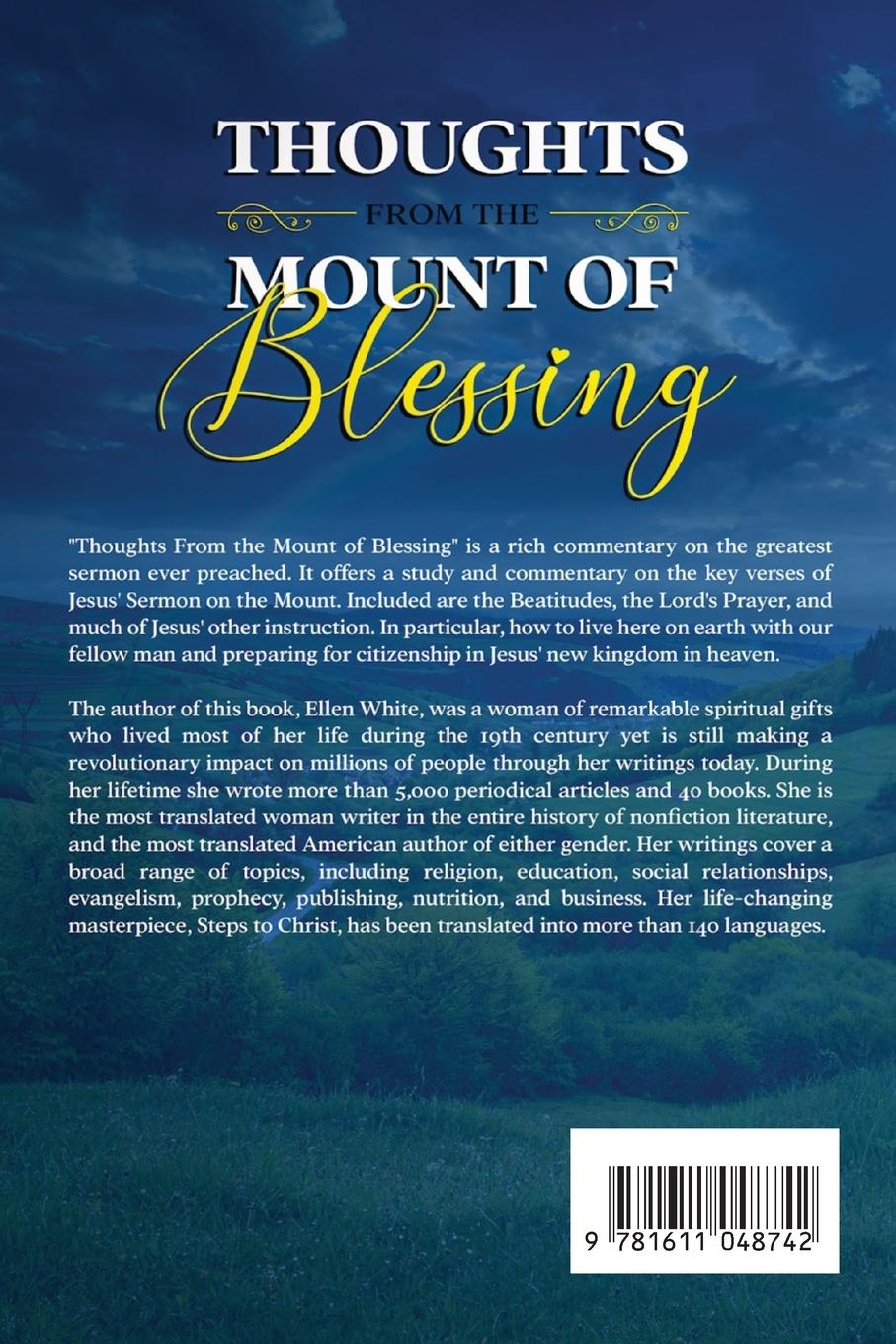Rückseitencover Thoughts from the Mount of Blessing