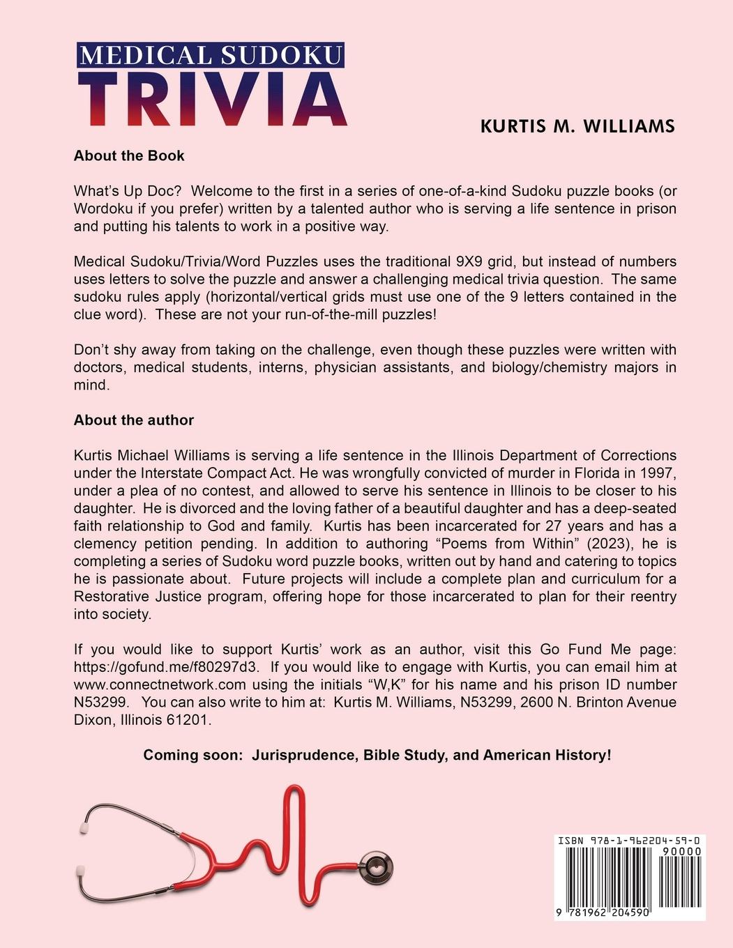 Rückseitencover Medical Sudoku Trivia Word Puzzles