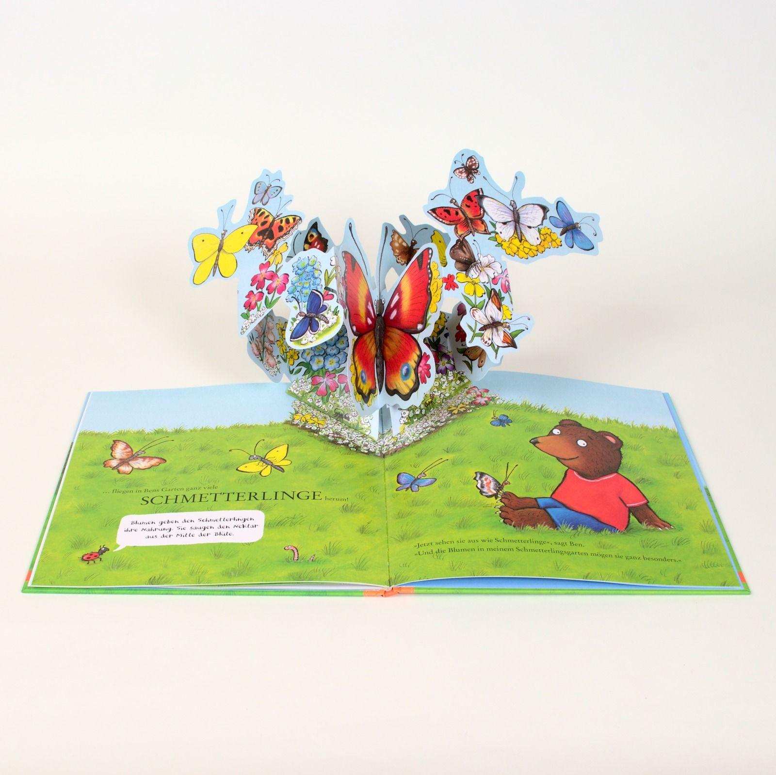 Beispielinhalt (Bild) Ben pflanzt einen Schmetterlingsgarten