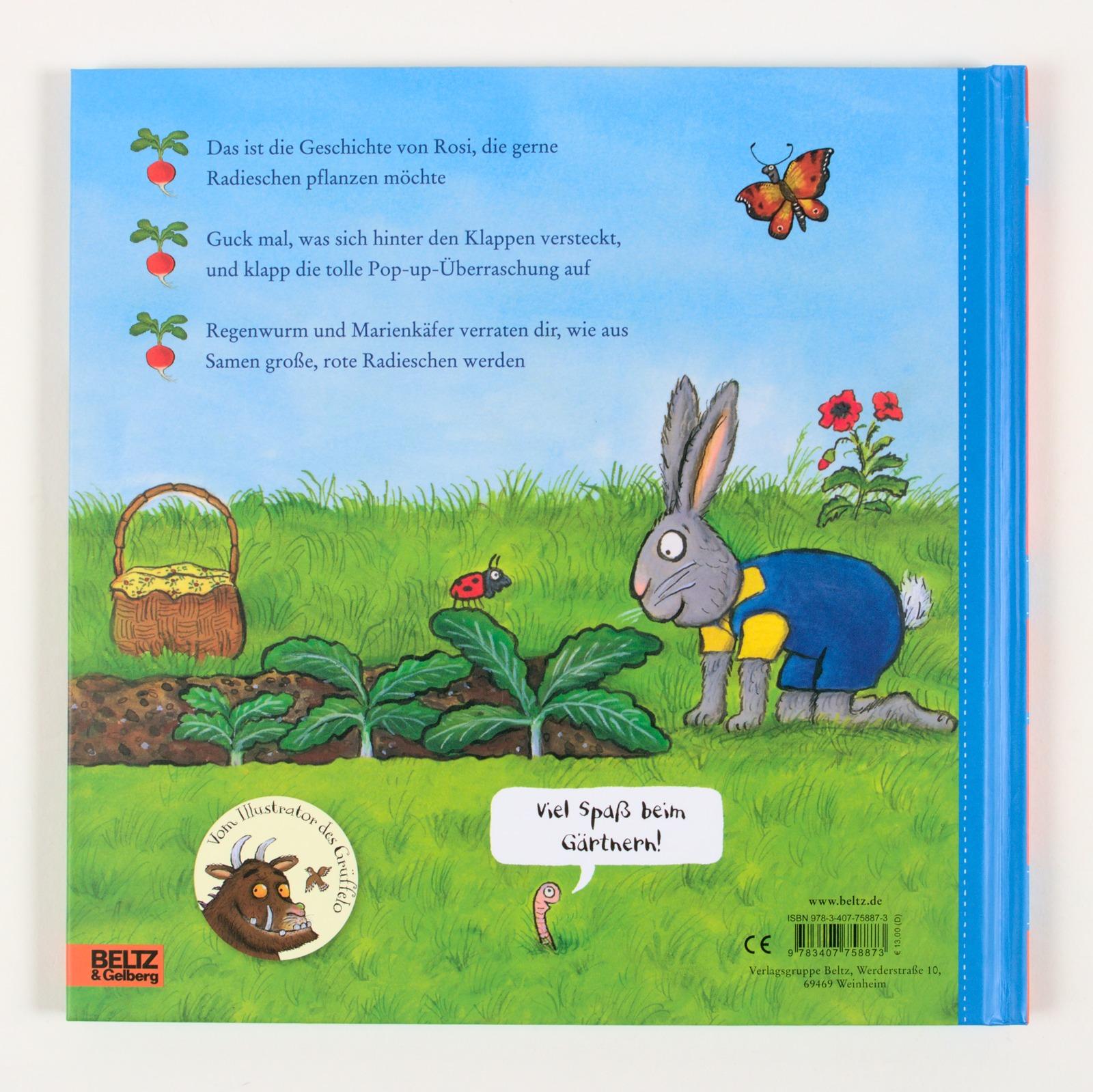 Rückseitencover Rosi pflanzt Radieschen
