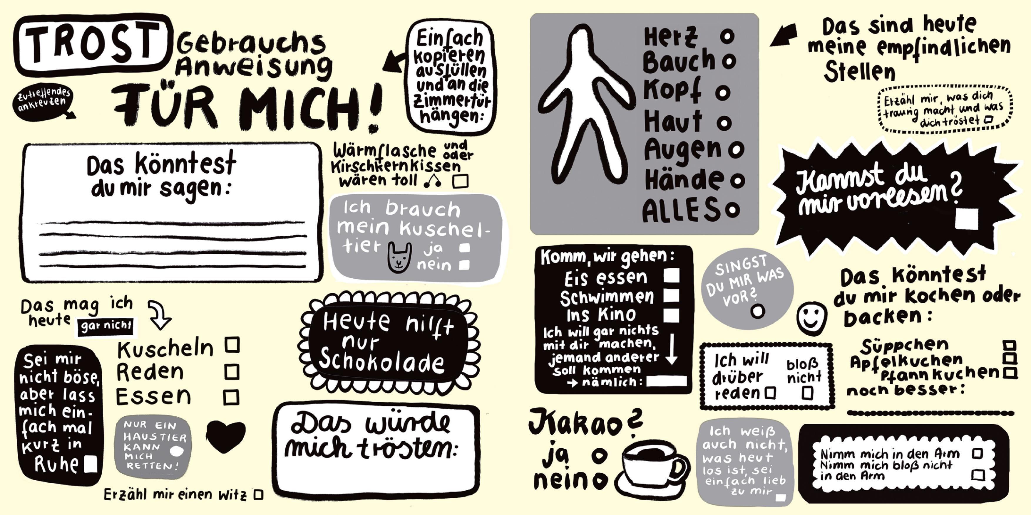 Beispielinhalt (Bild) Mein tröstliches Buch