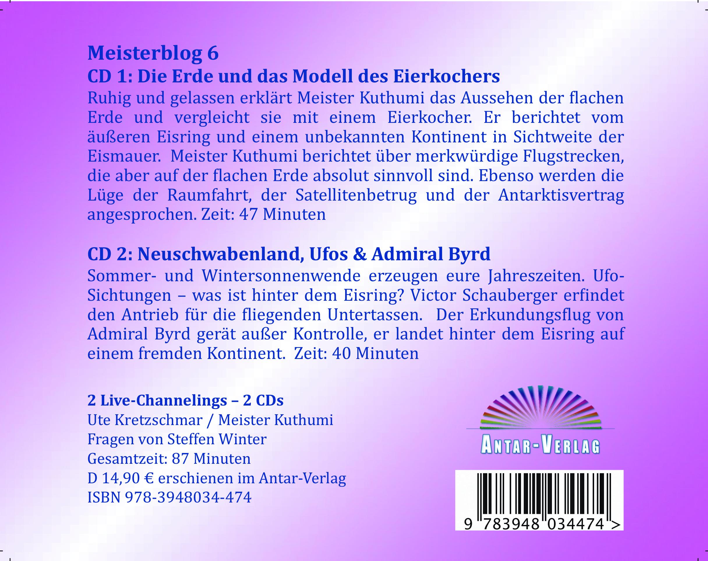 Rückseitencover Gespräche mit den aufgestiegenen Meistern 6