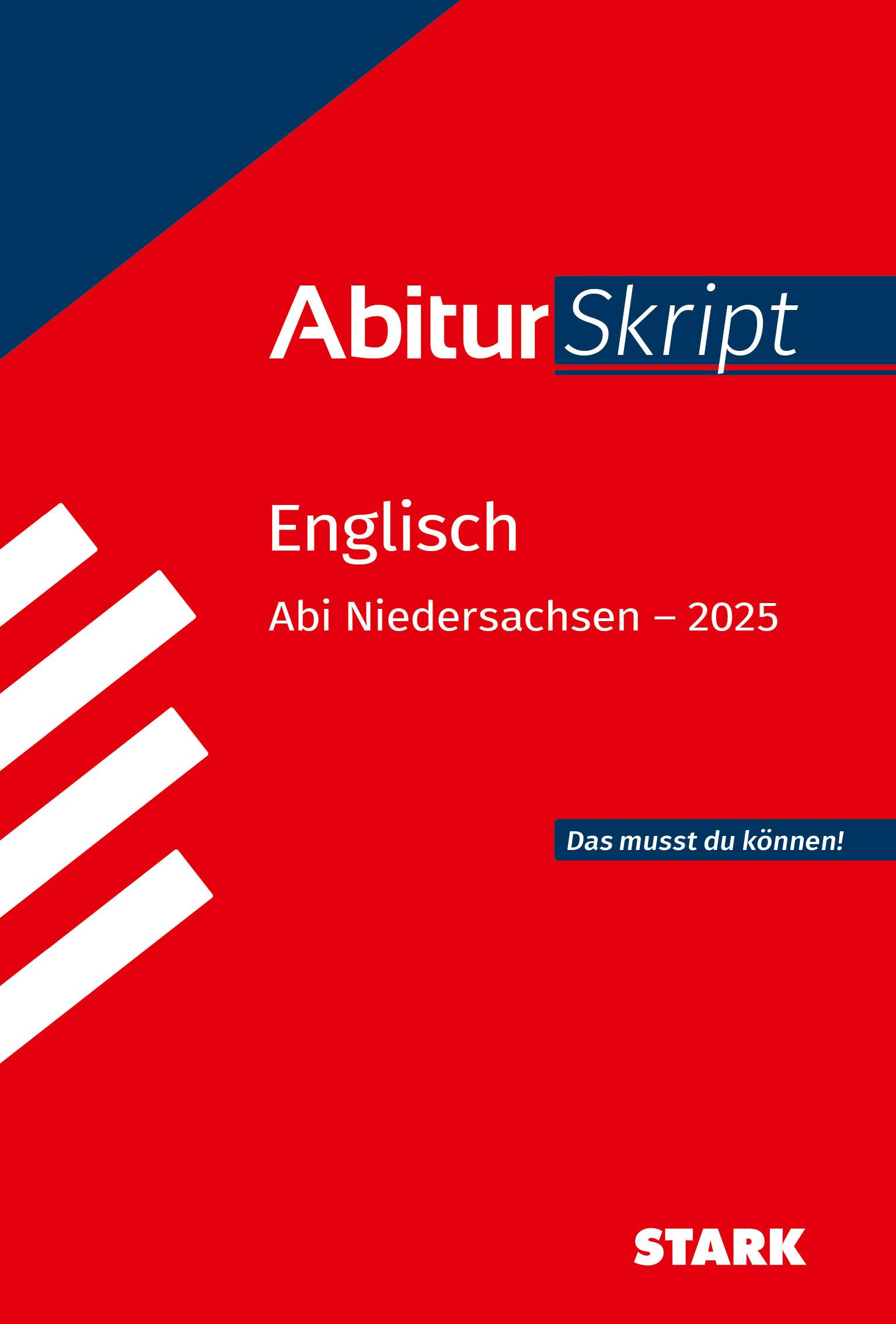 Vorderes Coverbild STARK AbiturSkript - Englisch - Niedersachsen 2025