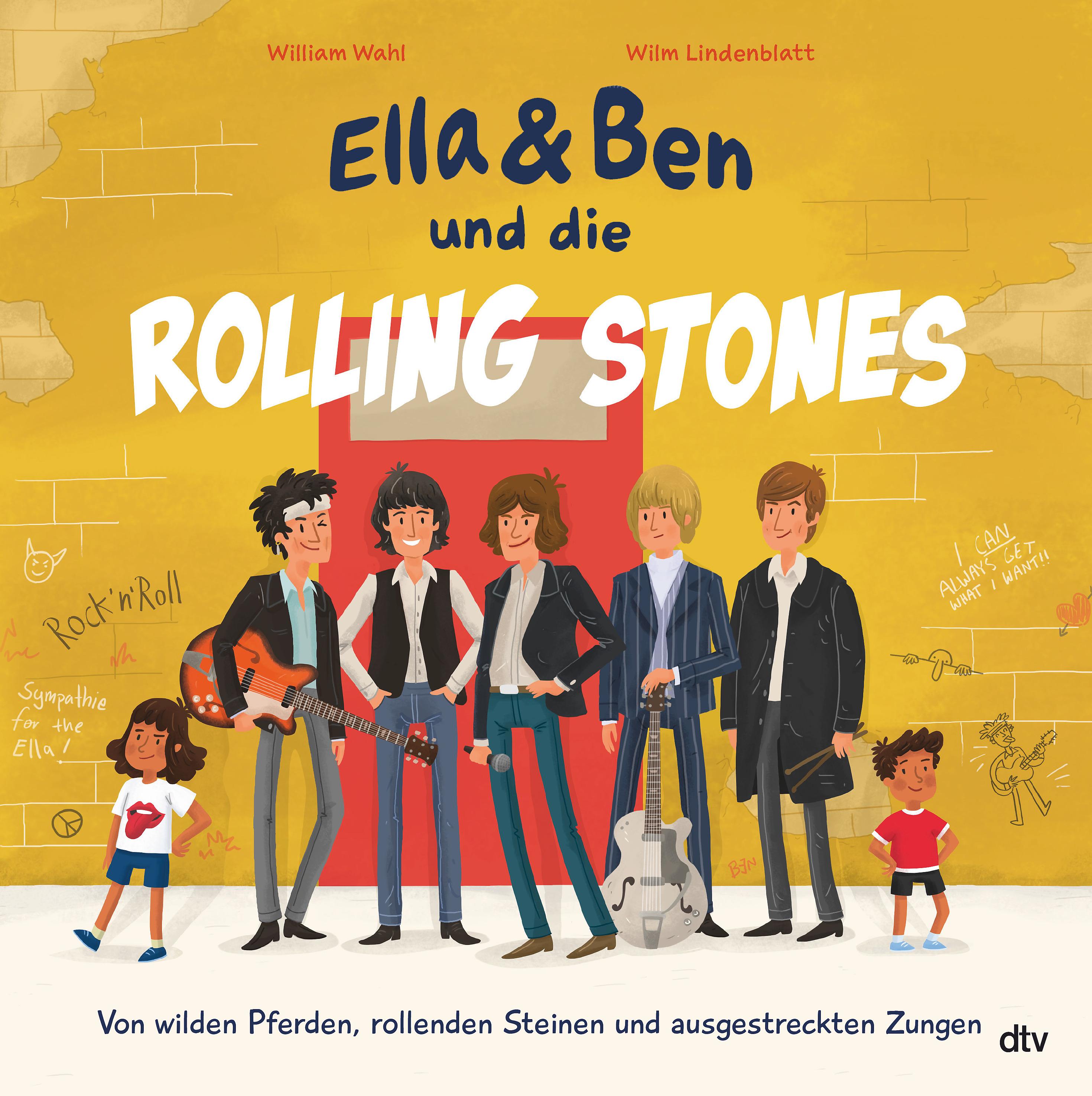 Vorderes Coverbild Ella & Ben und die Rolling Stones - Von wilden Pferden, rollenden Steinen und ausgestreckten Zungen