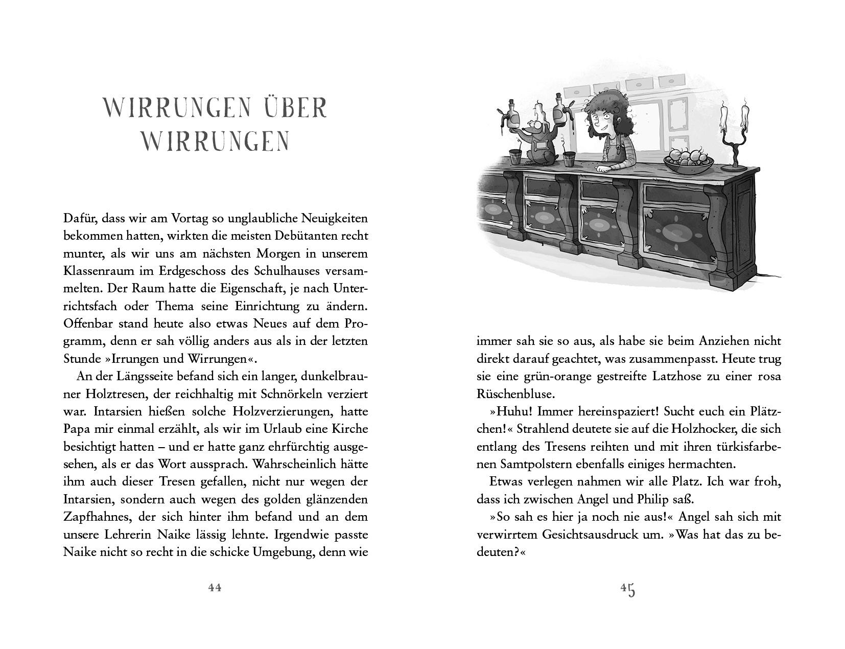 Beispielinhalt (Bild) Die Schule der mittelguten Zauberer - Wettkampf der Überflieger