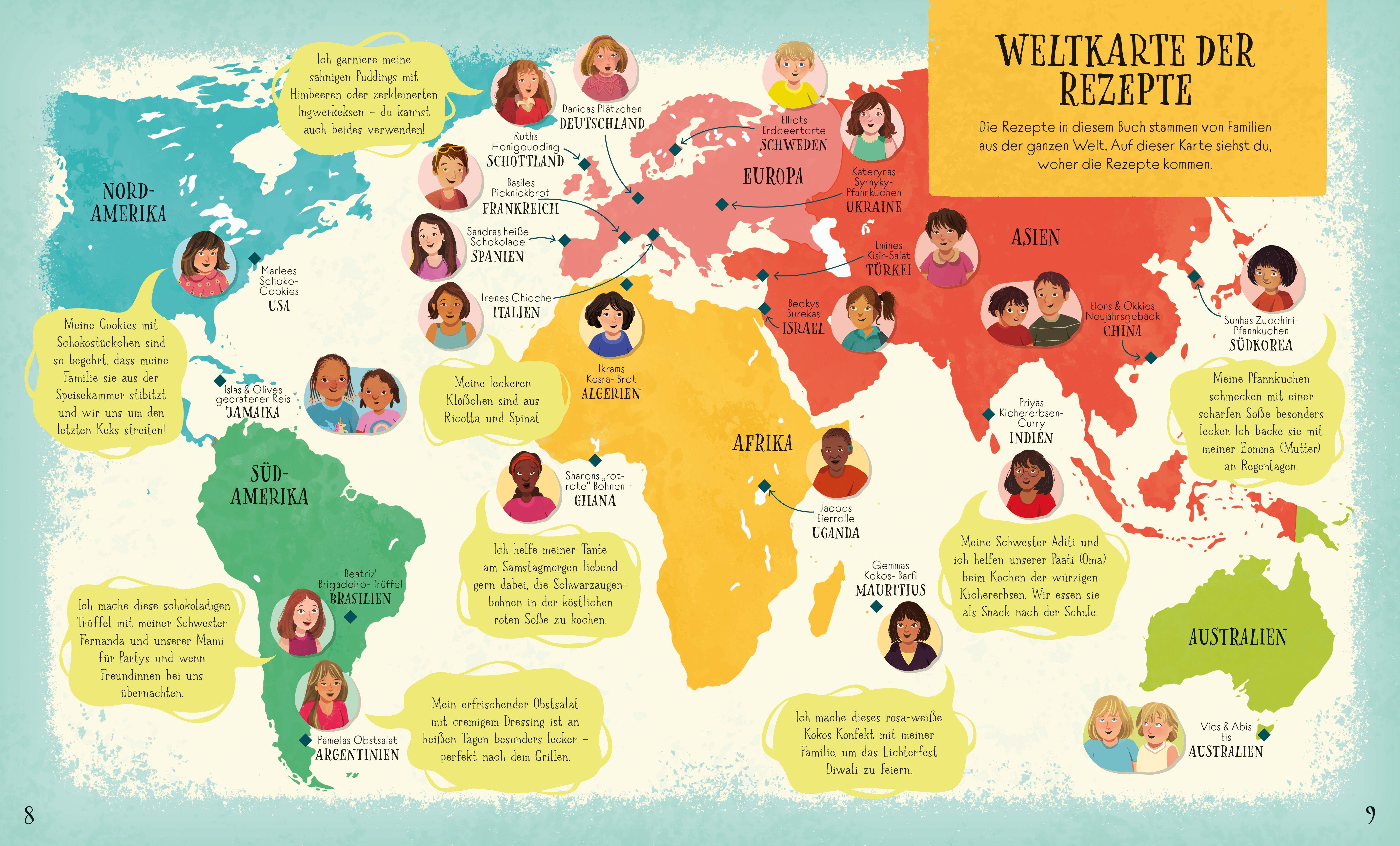 Beispielinhalt (Bild) Familienrezepte aus aller Welt -  kinderleicht gemeinsam kochen
