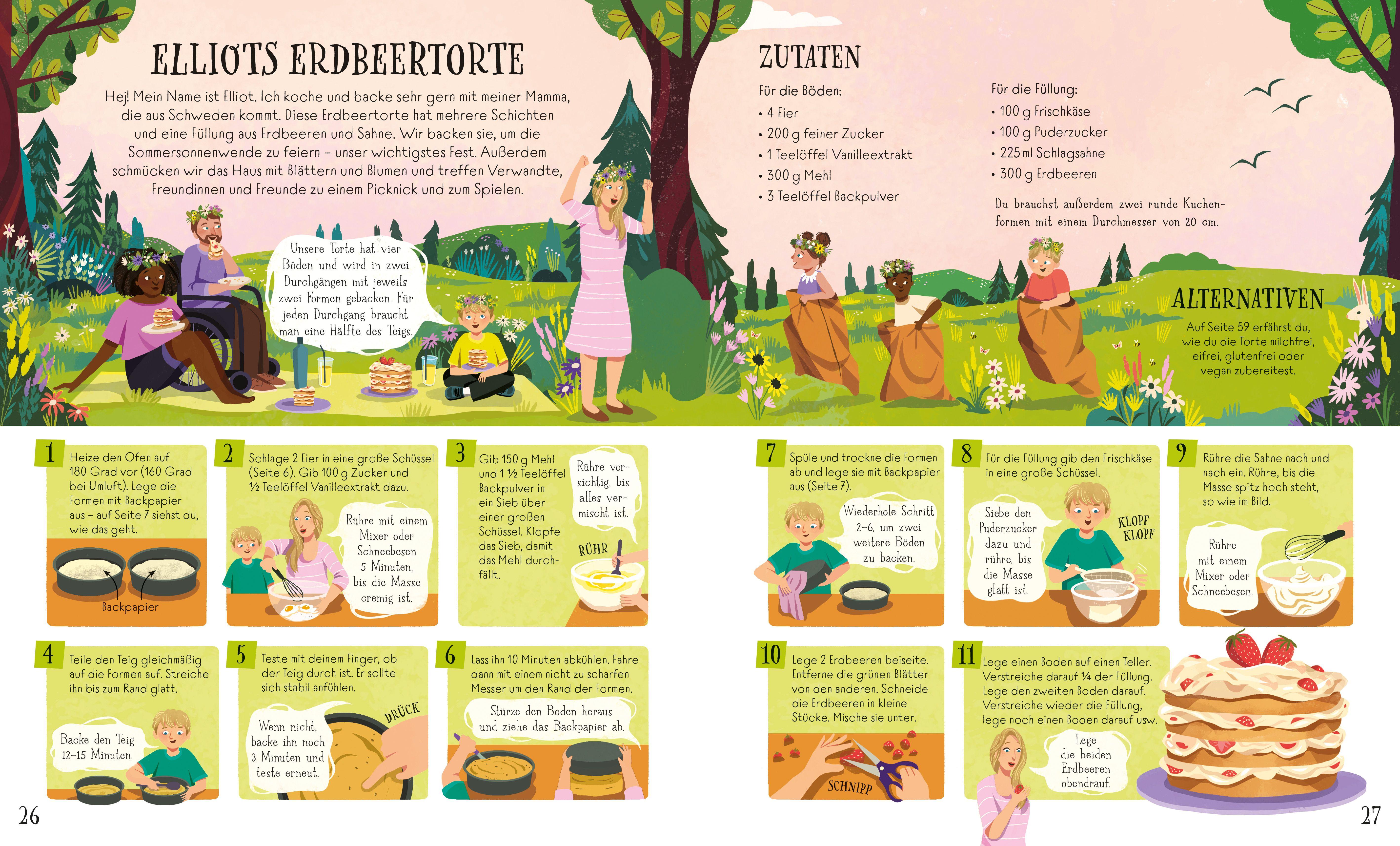 Beispielinhalt (Bild) Familienrezepte aus aller Welt -  kinderleicht gemeinsam kochen