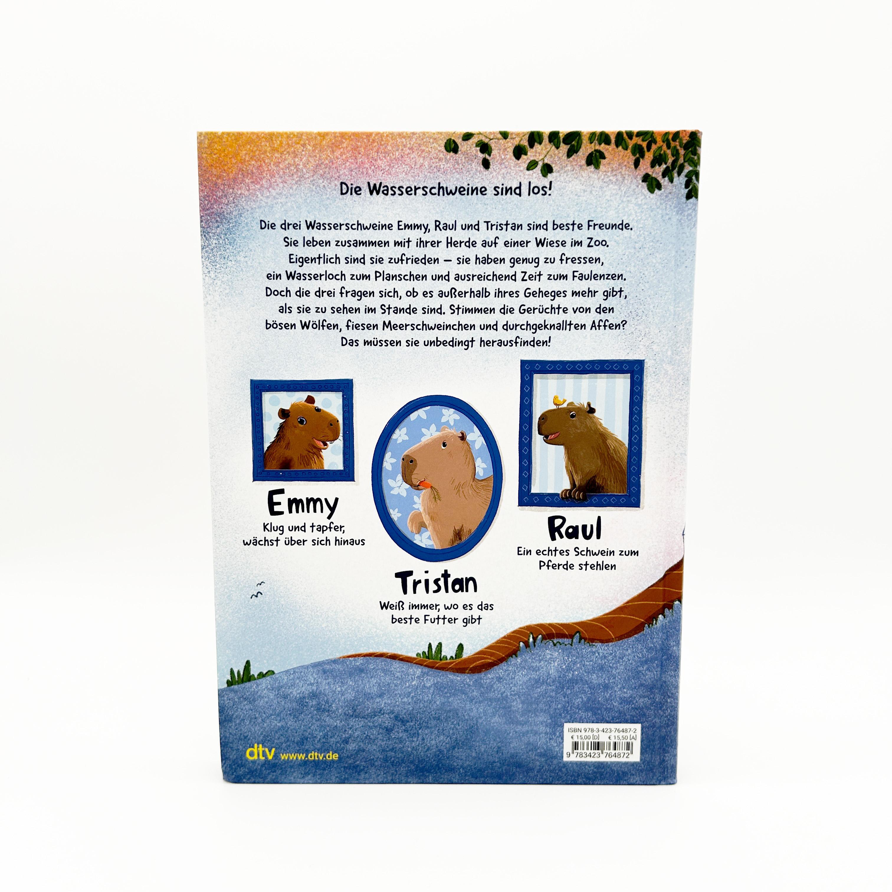 Beispielinhalt (Bild) Drei Wasserschweine brennen durch