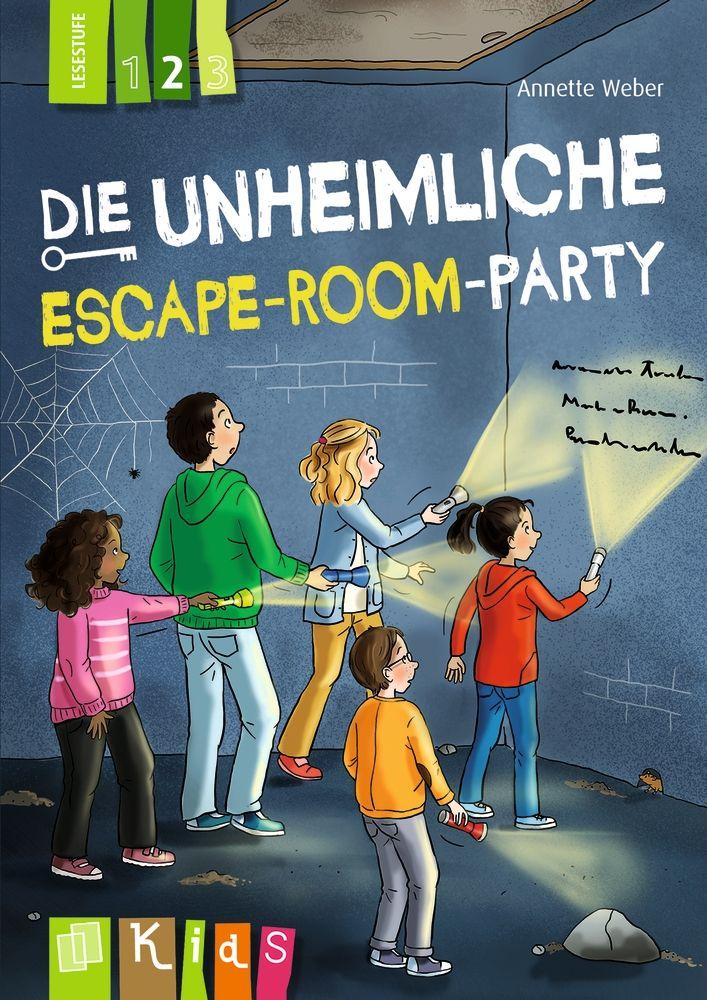 Vorderes Coverbild Die unheimliche Escape-Room-Party - Lesestufe 2