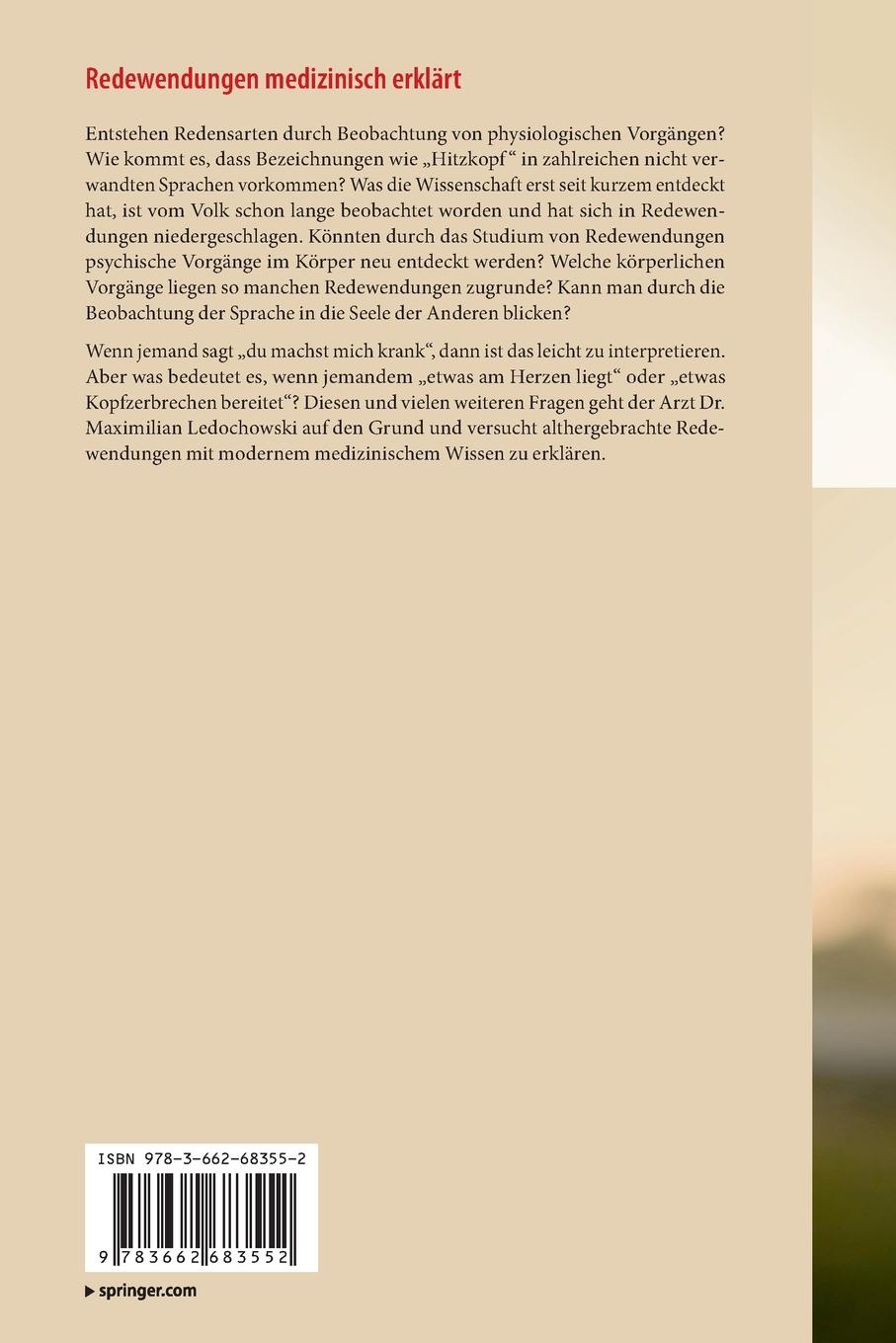 Rückseitencover Redewendungen medizinisch erklärt