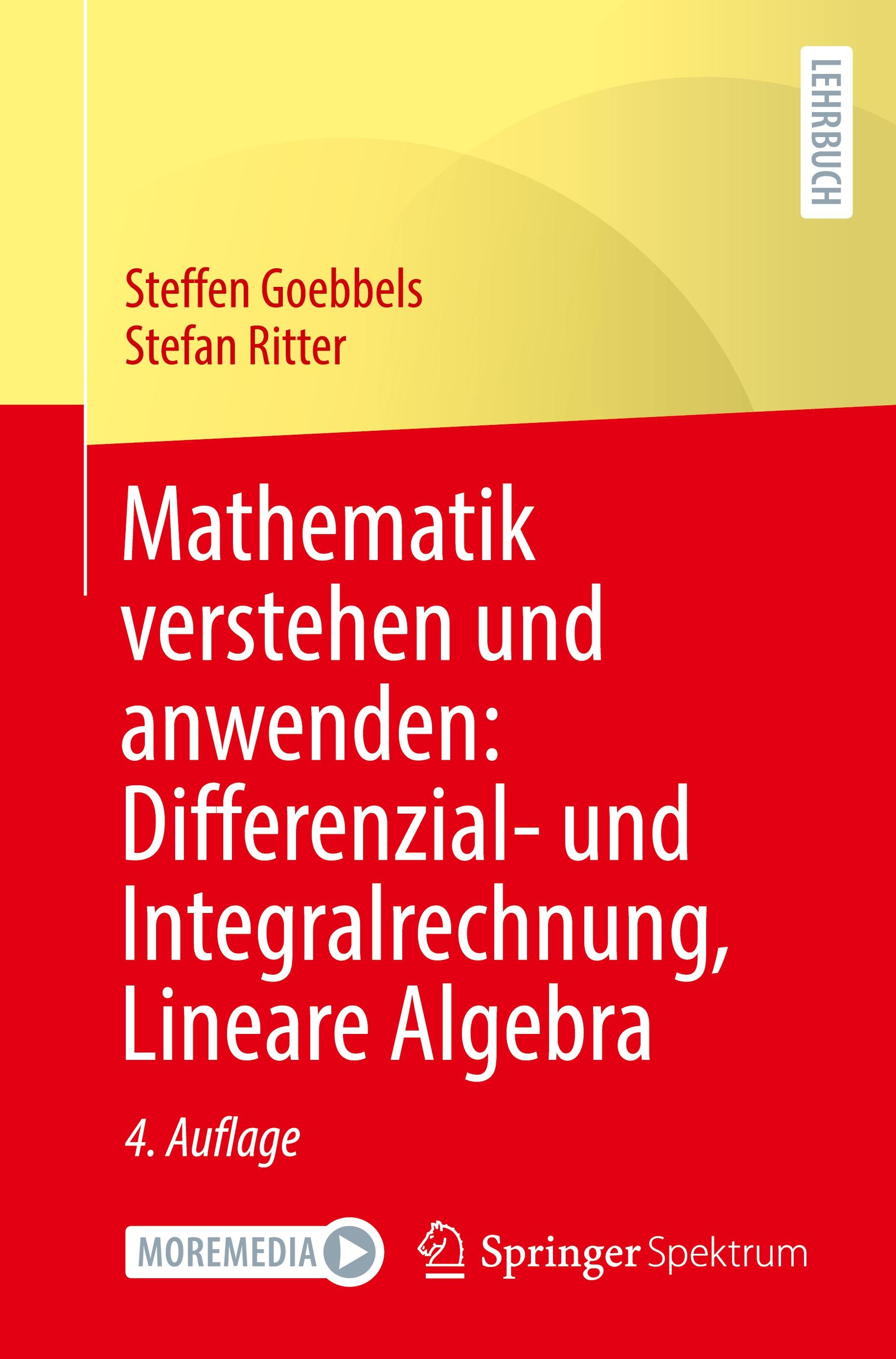 Vorderes Coverbild Mathematik verstehen und anwenden: Differenzial- und Integralrechnung, Lineare Algebra