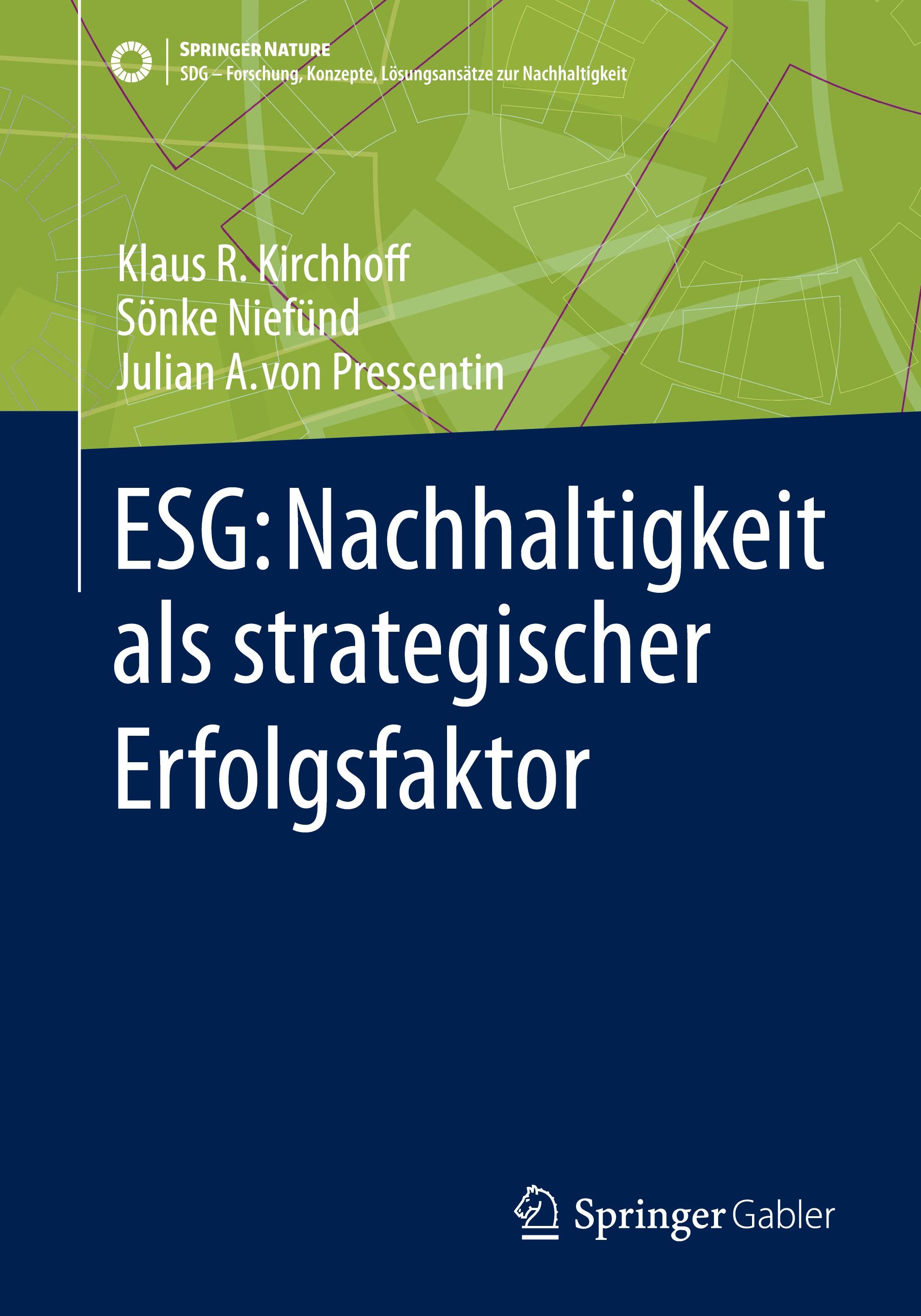 Vorderes Coverbild ESG: Nachhaltigkeit als strategischer Erfolgsfaktor