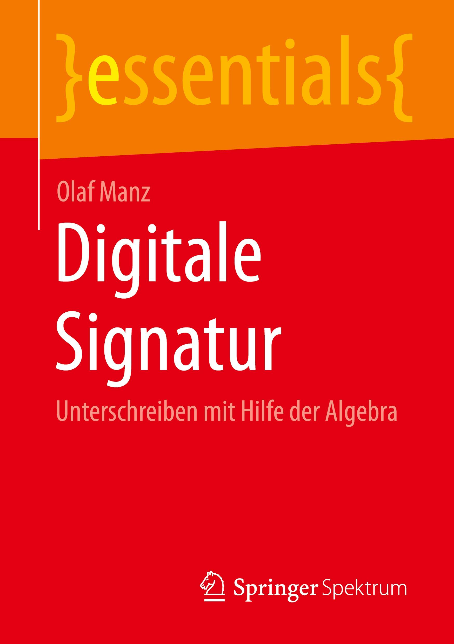 Vorderes Coverbild Digitale Signatur