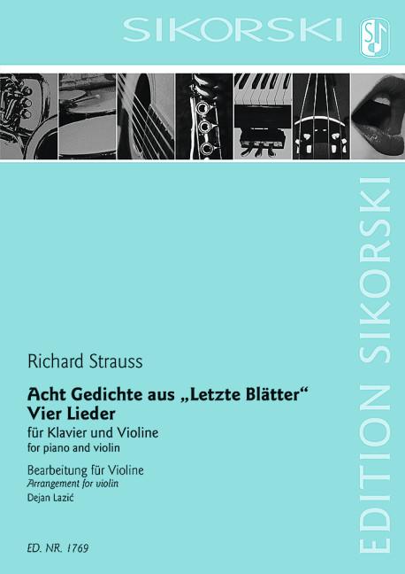 Vorderes Coverbild Acht Gedichte aus "Letzte Blätter"; Vier Lieder