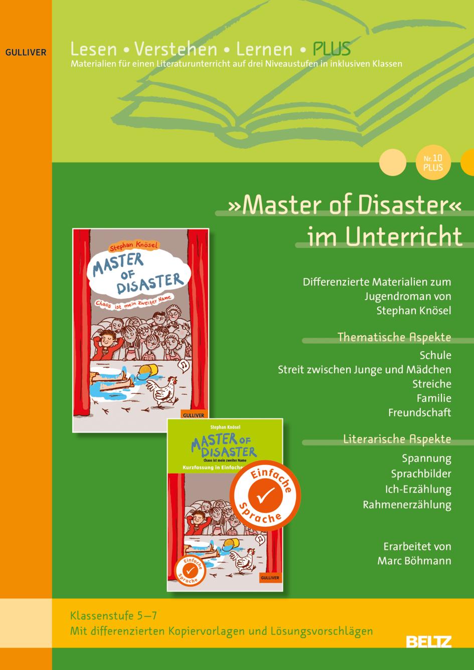 Vorderes Coverbild 'Master of Disaster' im Unterricht