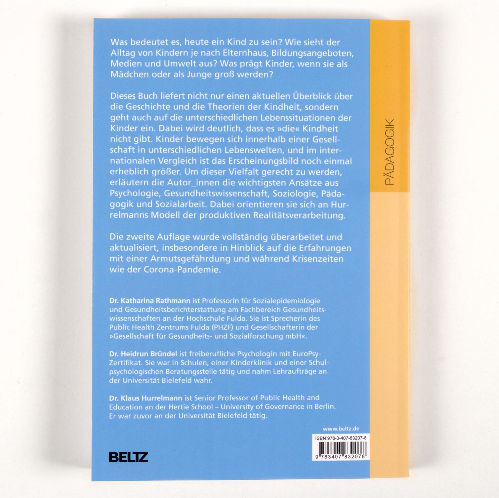 Rückseitencover Kindheit heute