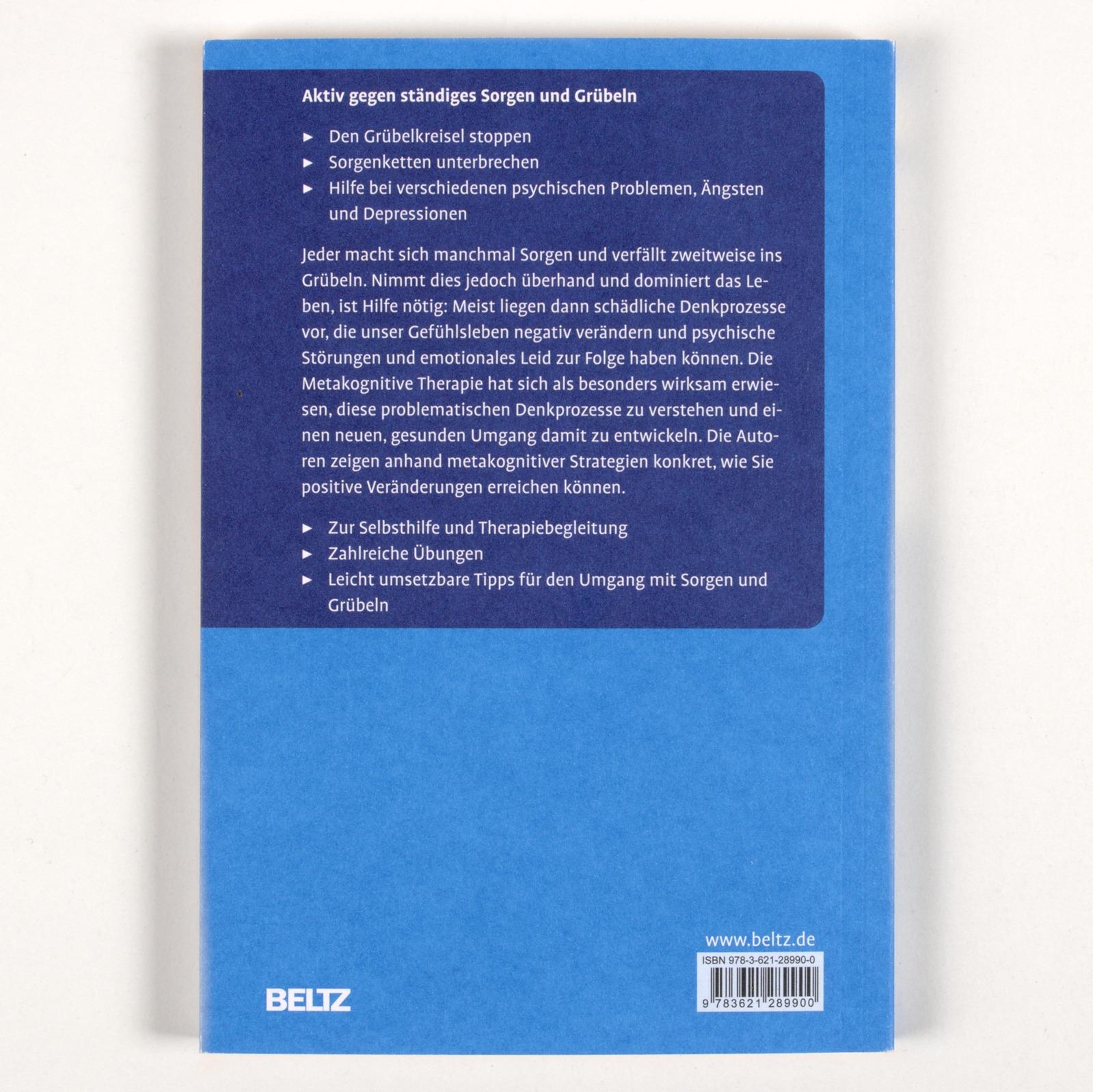 Rückseitencover Sorgenlos und grübelfrei