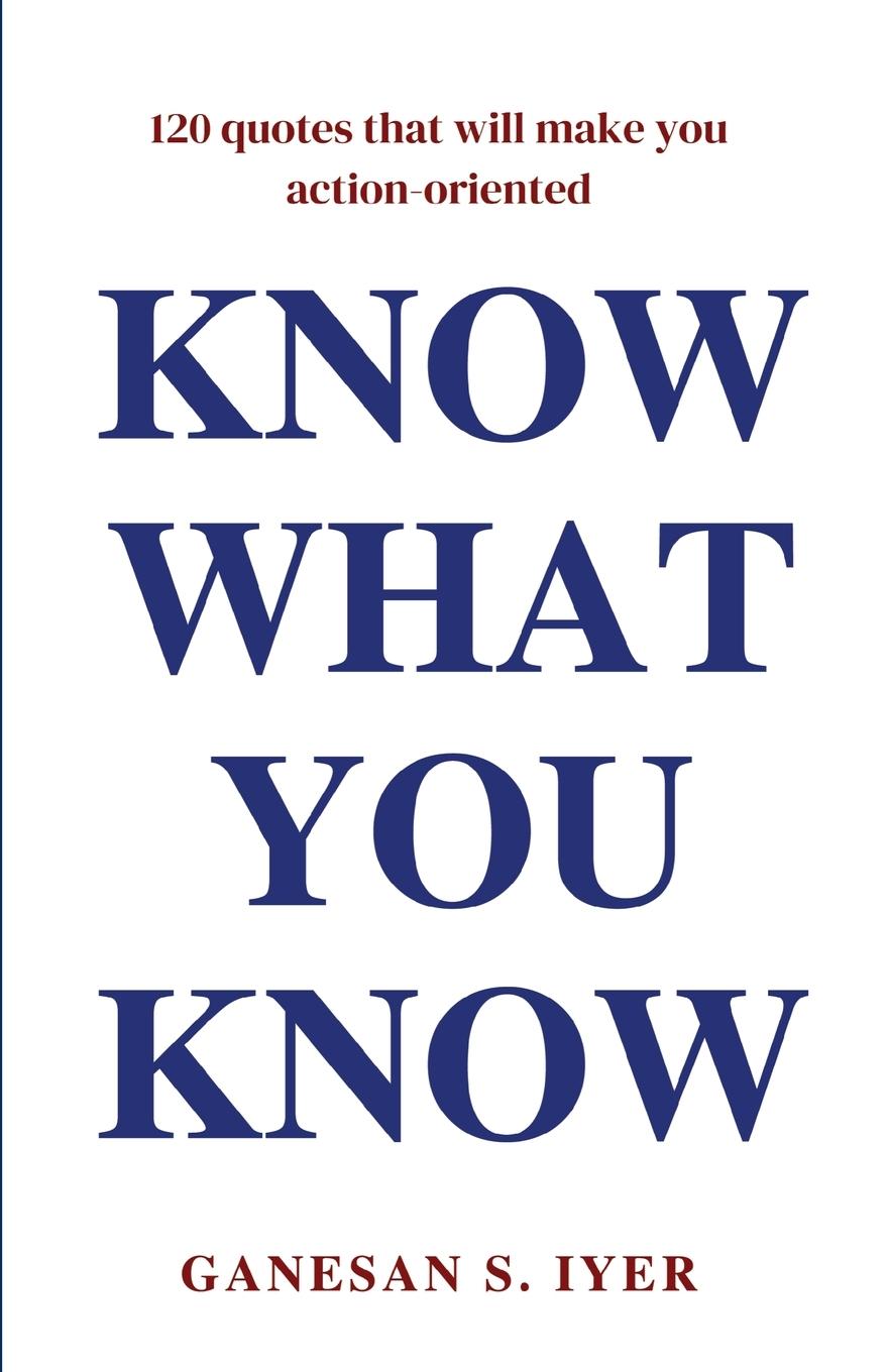 Vorderes Coverbild KNOW WHAT YOU KNOW