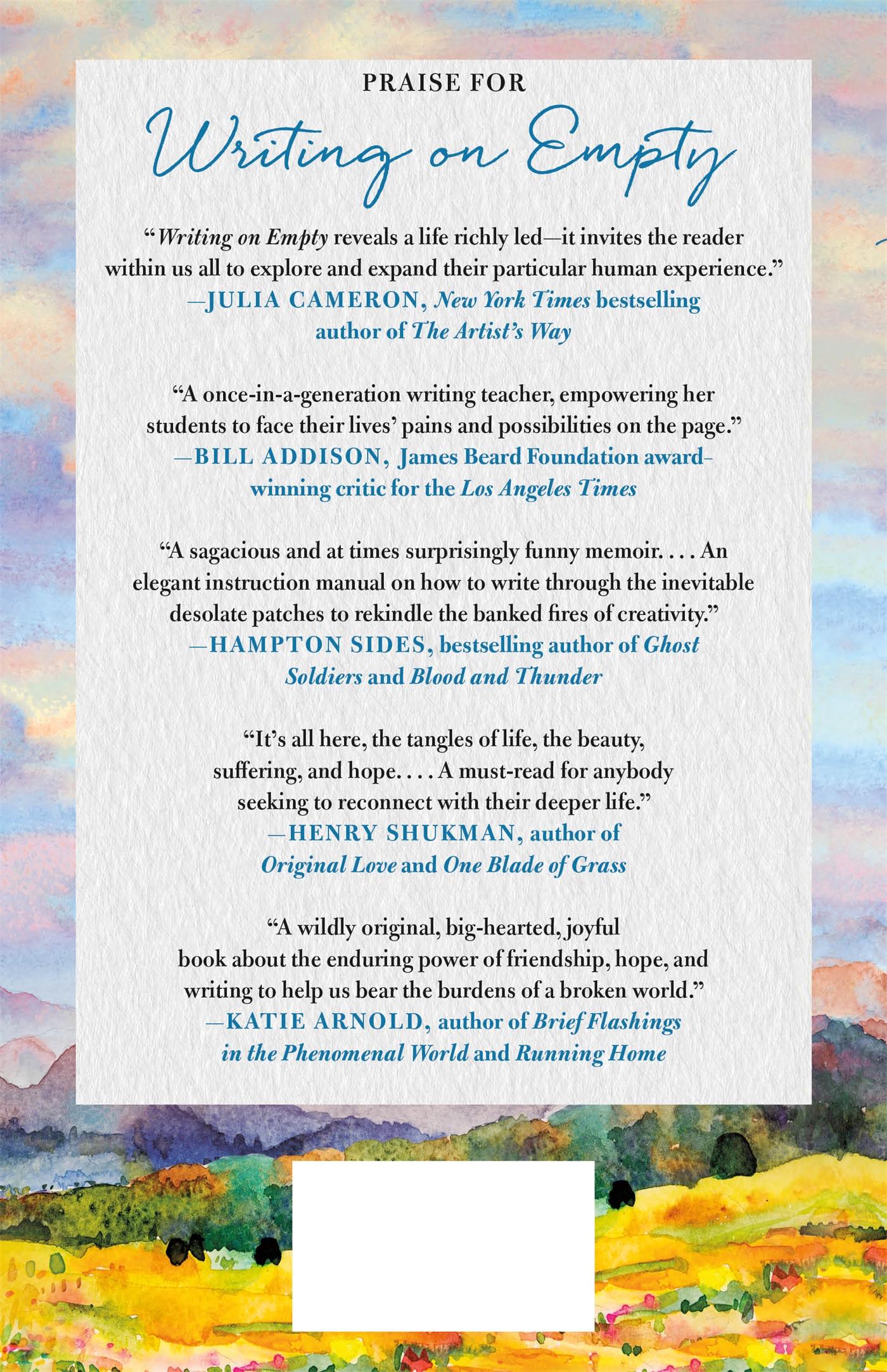 Rückseitencover Writing on Empty