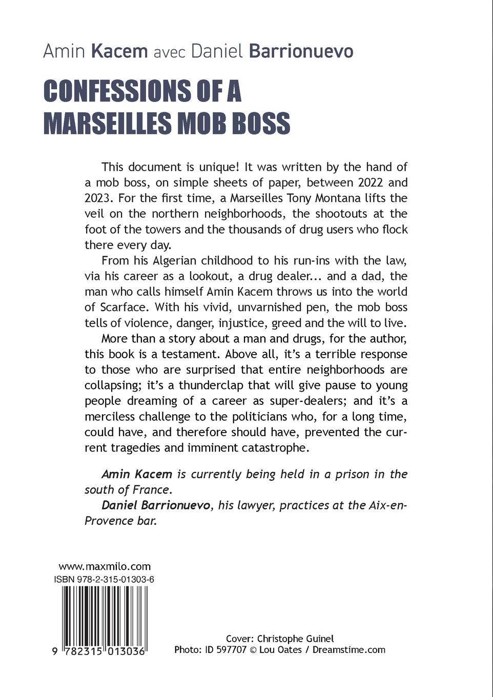 Rückseitencover Confessions of a Marseilles Mob Boss