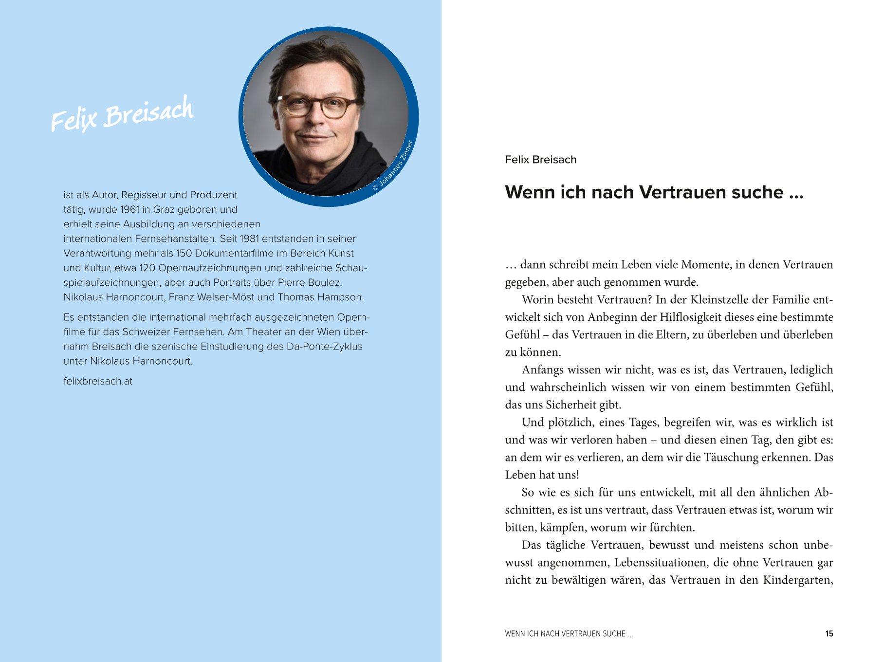 Beispielinhalt (Bild) Vertrauensfragen - Ansichten und Aussichten
