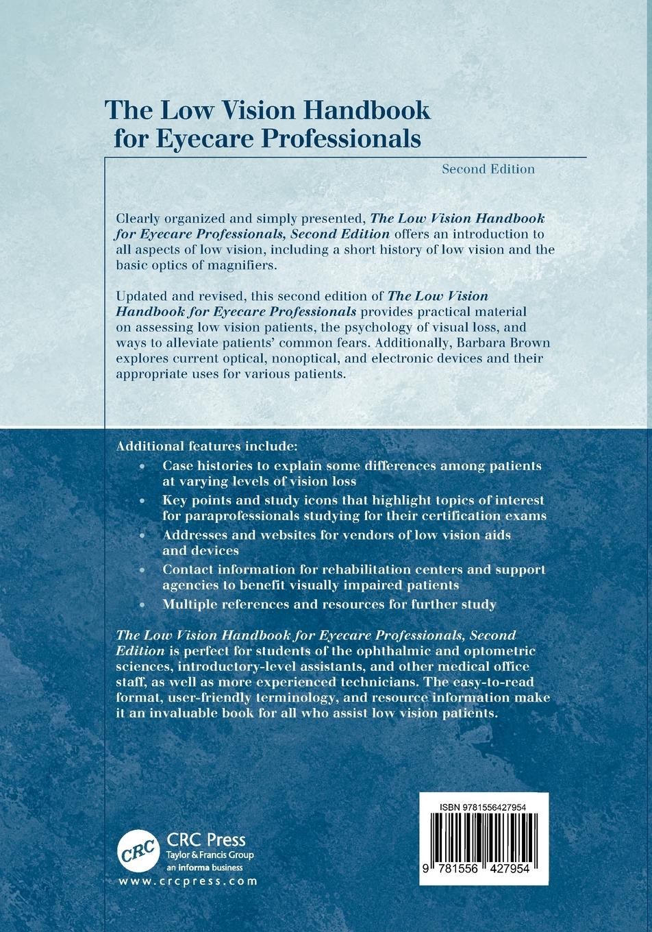 Rückseitencover The Low Vision Handbook for Eyecare Professionals