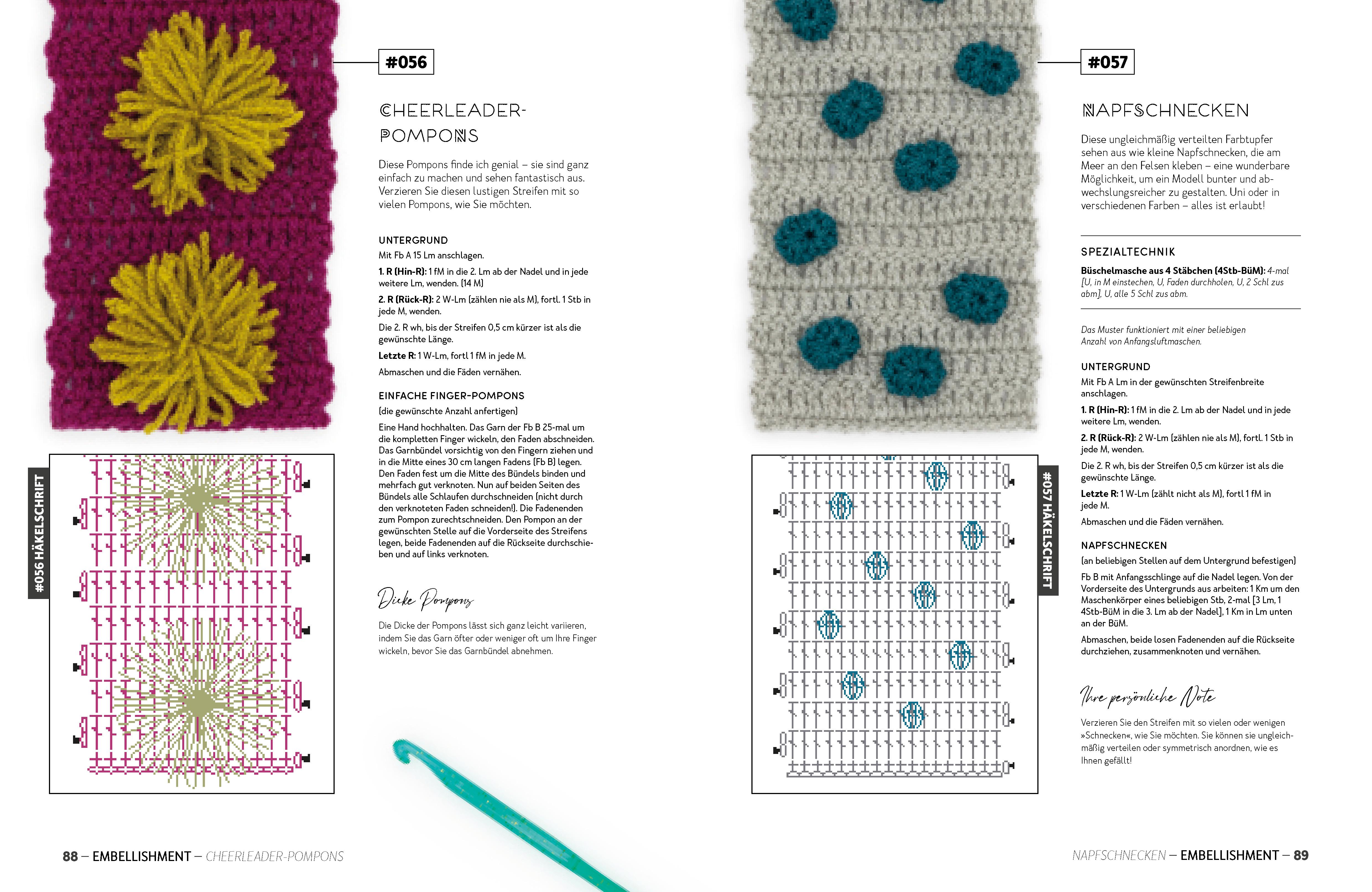 Beispielinhalt (Bild) Mix & Match Farbenfrohe Decken häkeln