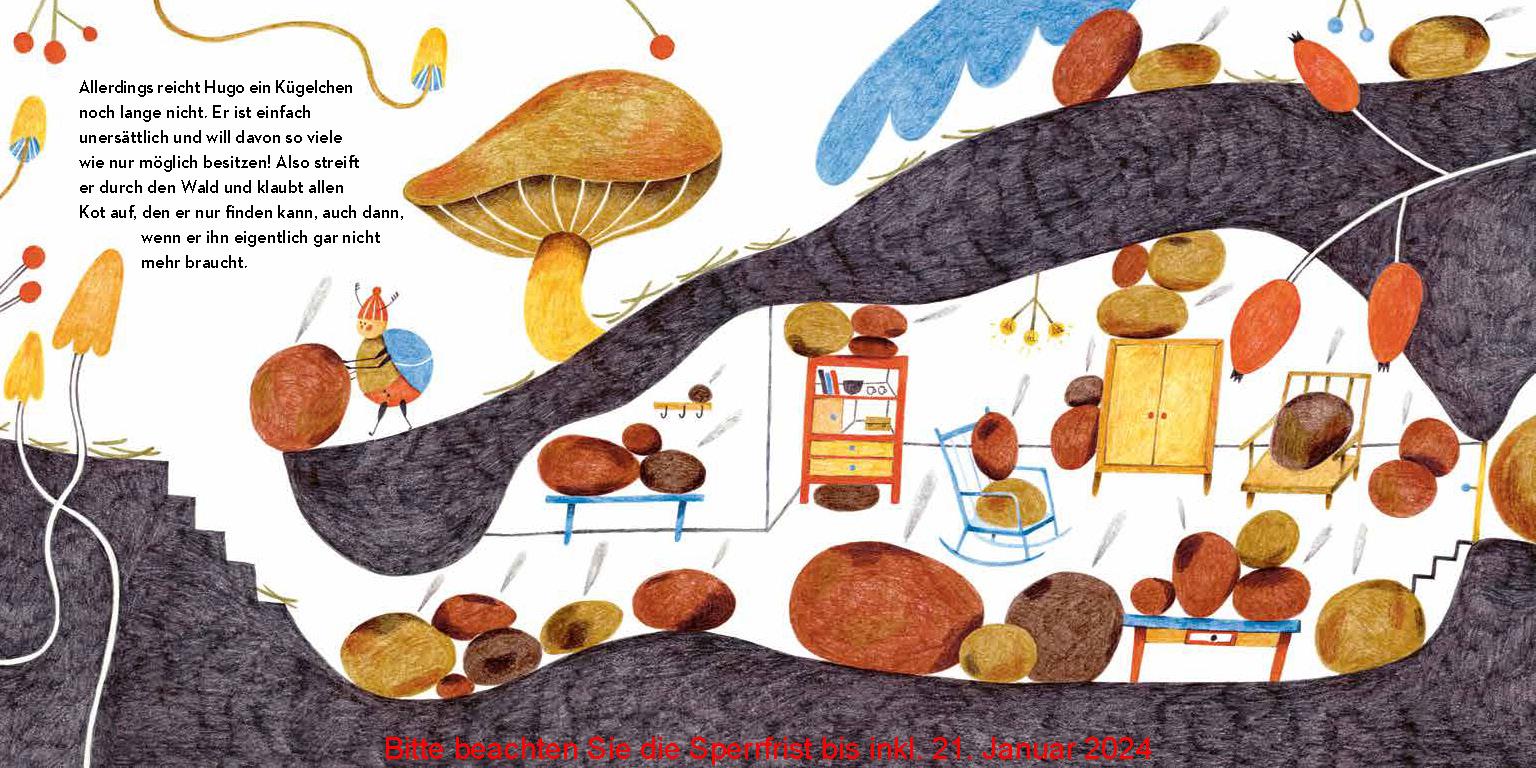 Beispielinhalt (Bild) Hugo, der Mistkäfer