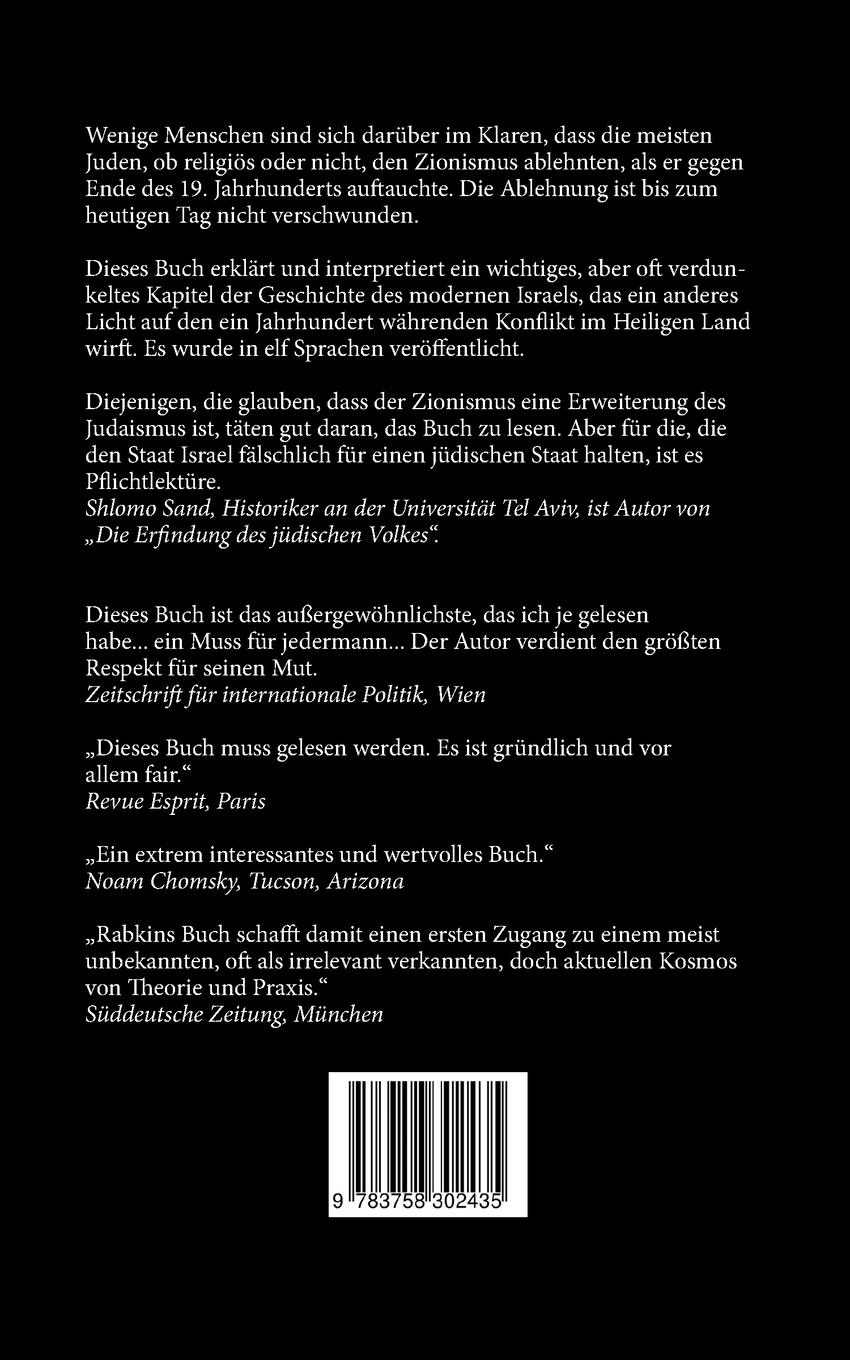 Rückseitencover Im Namen der Thora