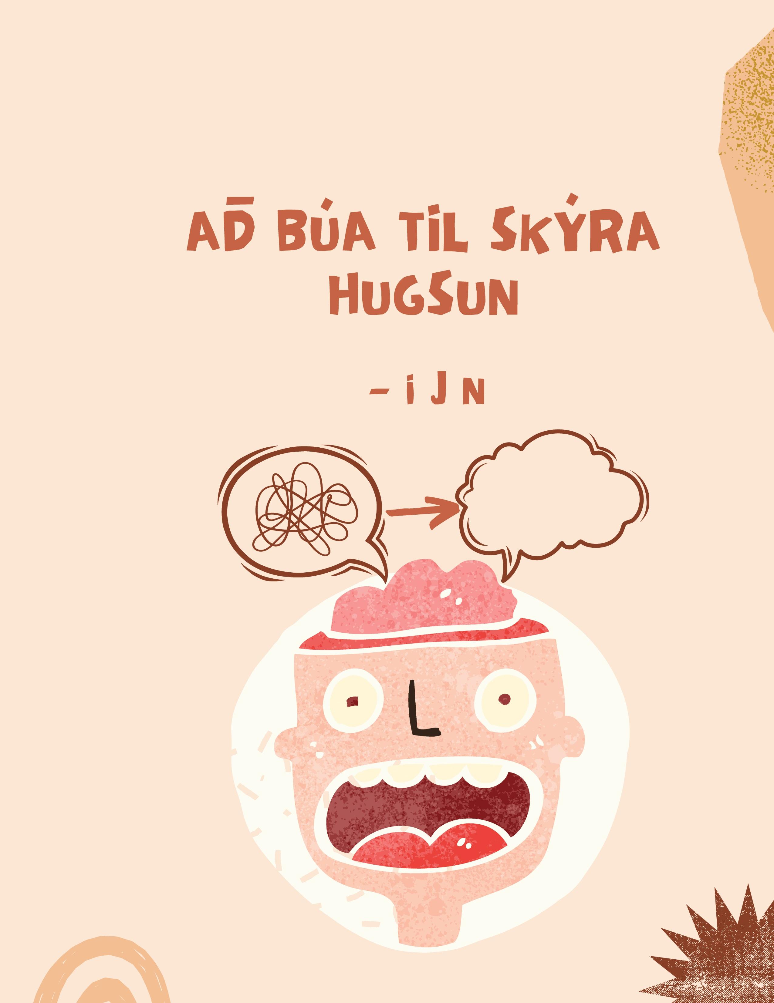 Vorderes Coverbild Að búa til skýra hugsun