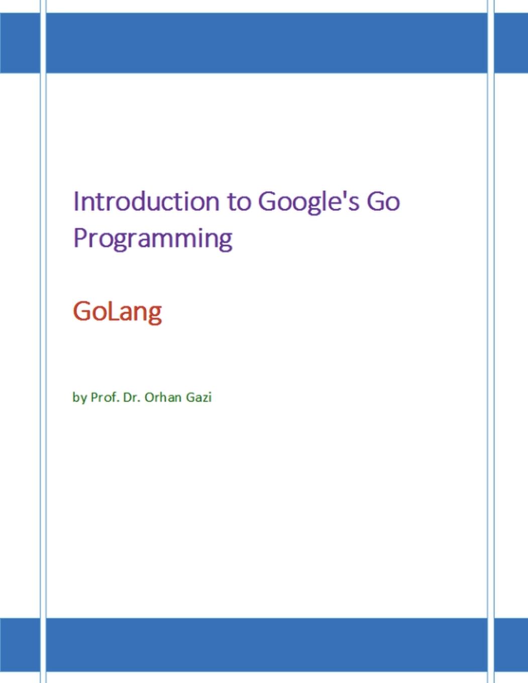Vorderes Coverbild Introduction to Google's Go Programming Language
