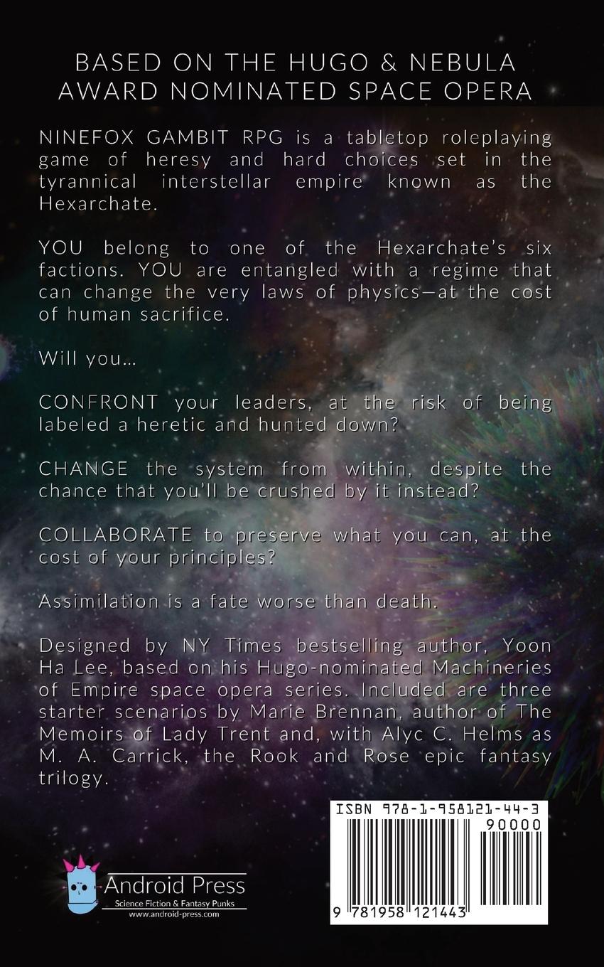 Rückseitencover Ninefox Gambit RPG