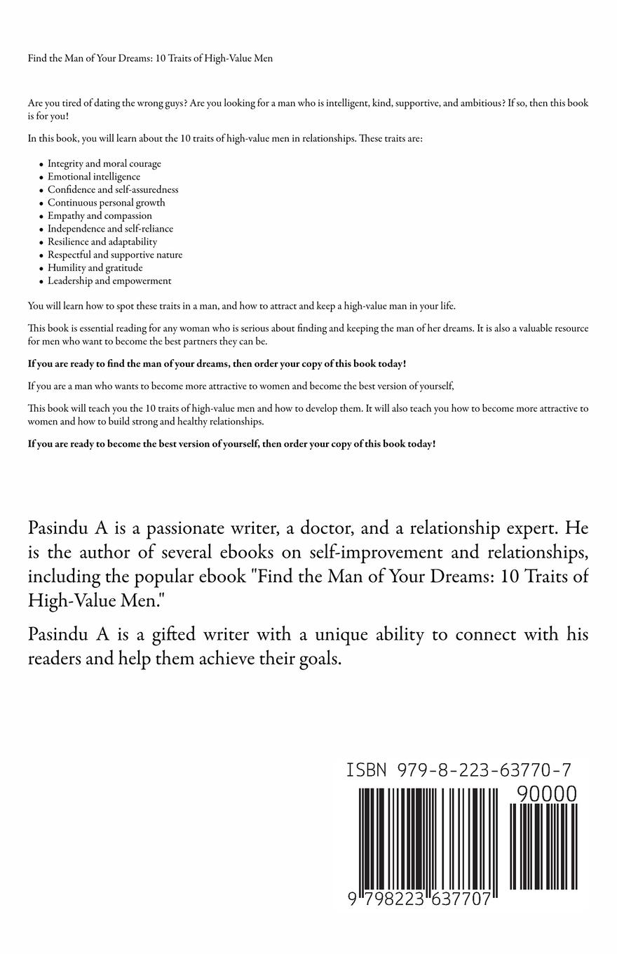 Rückseitencover Find the Man of Your Dreams