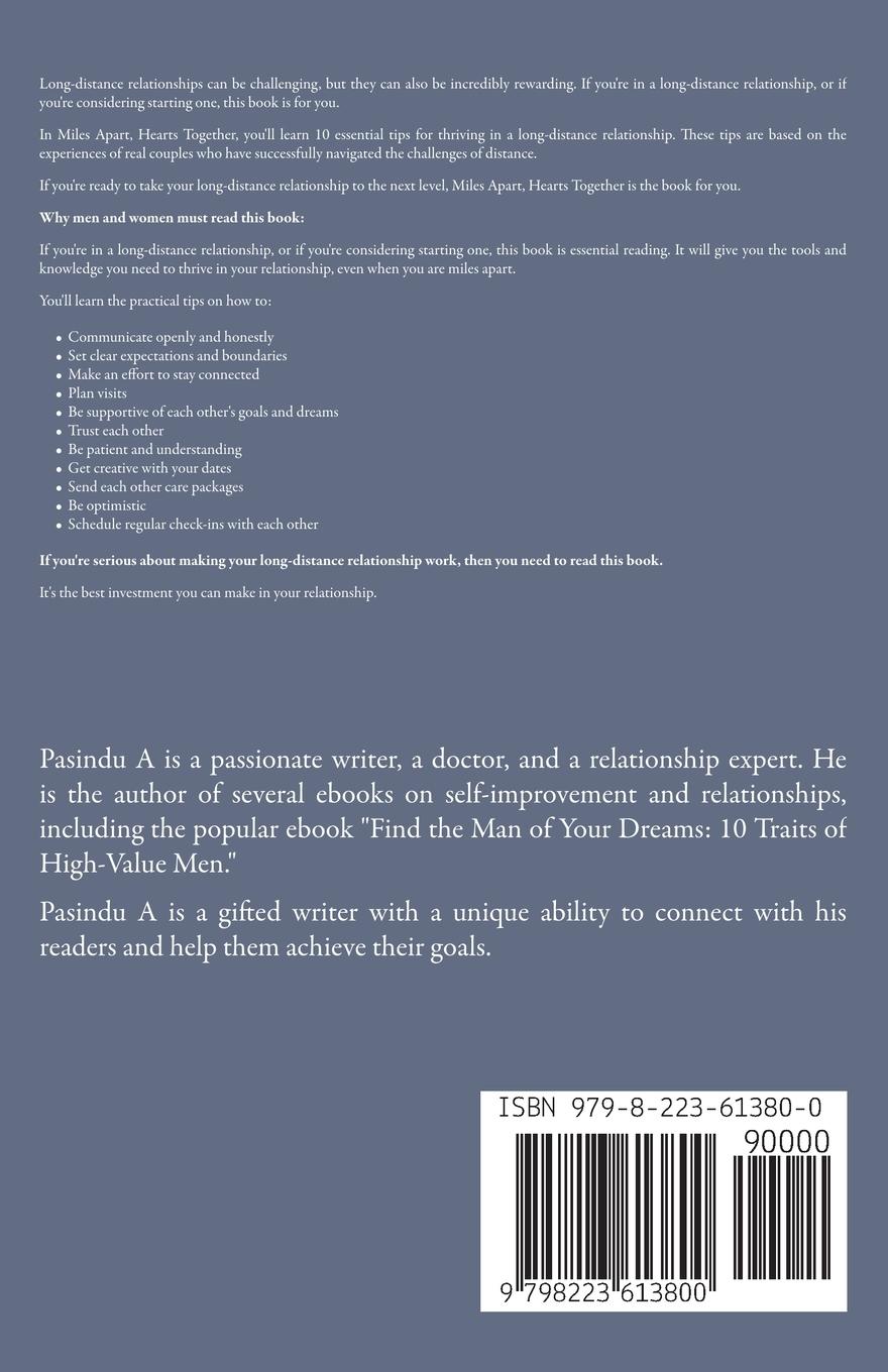 Rückseitencover Miles Apart Hearts Together