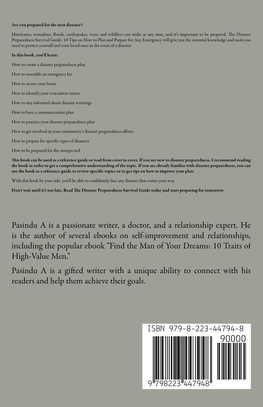 Rückseitencover The Disaster Preparedness Survival Guide